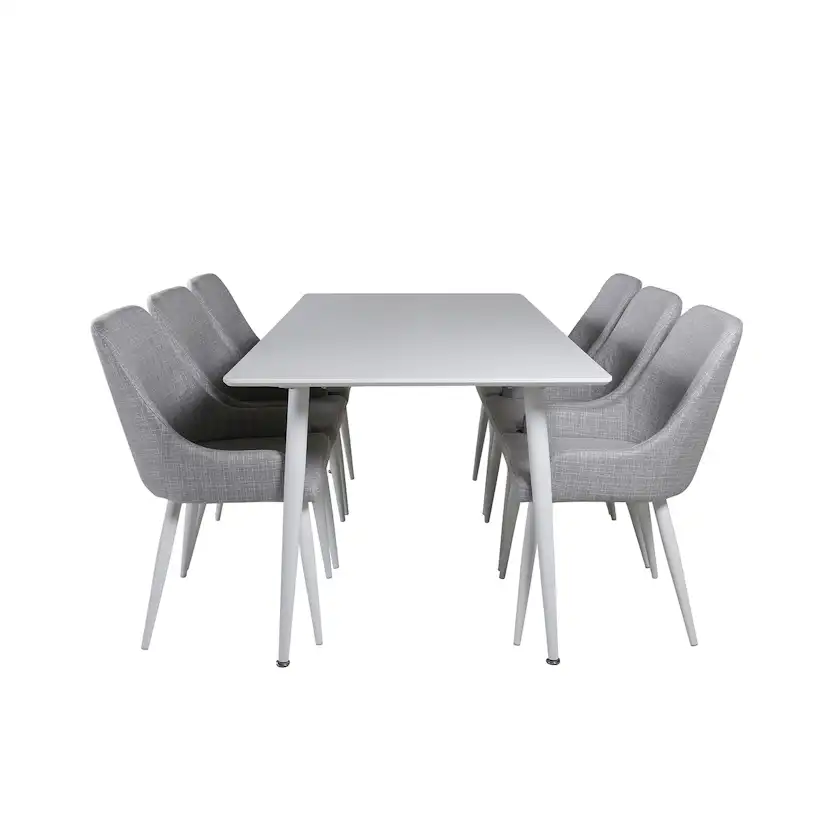 Matgrupp Venture Home Polar med 6 Plaza stolar