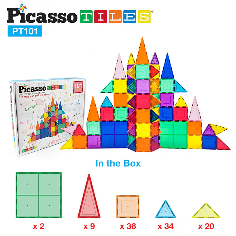 Magnetplattor Picasso Tiles 101 bitar