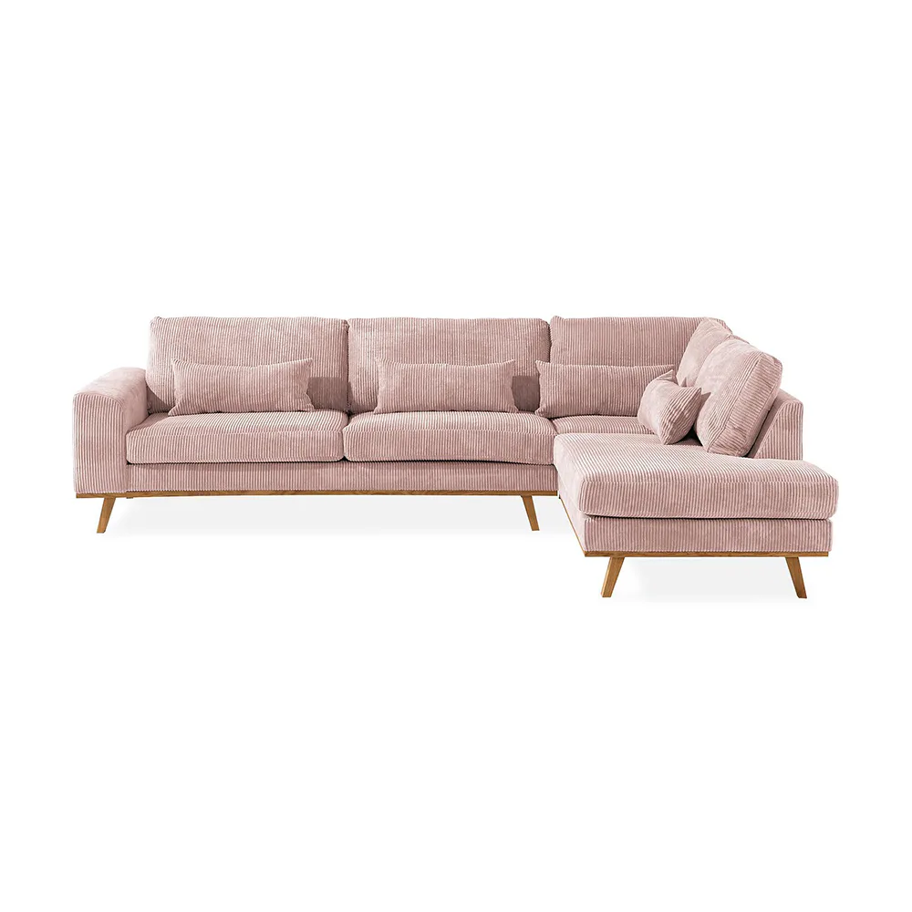 Copenhagen 2,5-sits L-Soffa Rosa, Höger