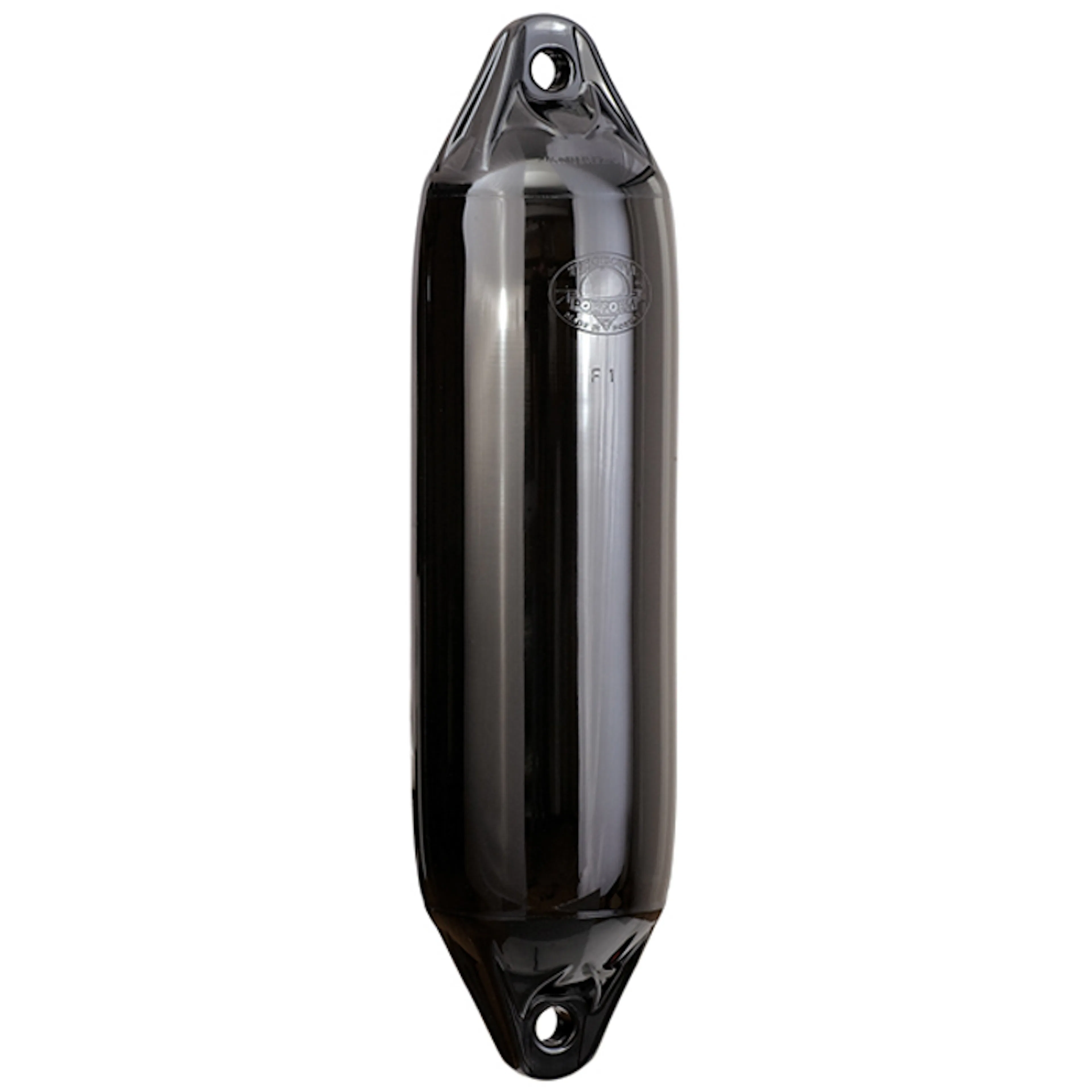 Polyform F7 fender 1020x375mm svart/svart 1020x375 mm