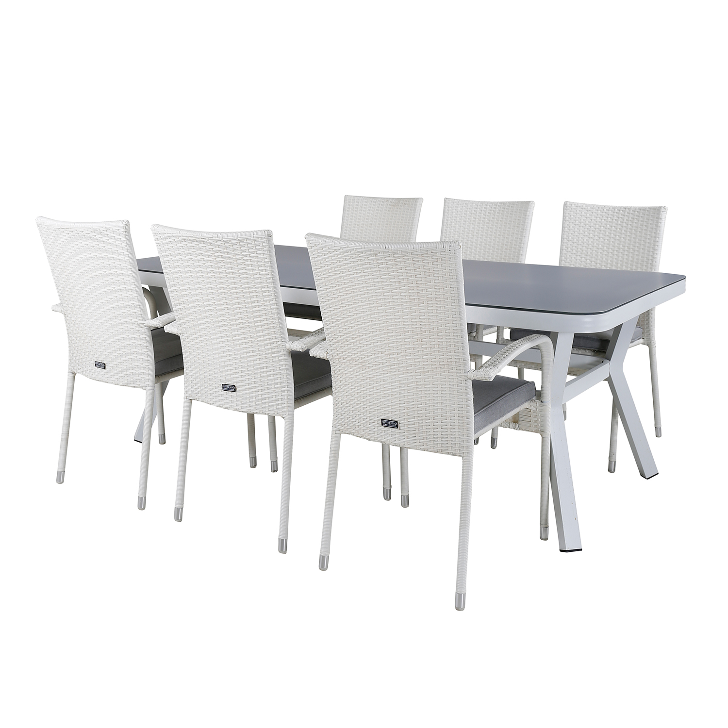 Matgrupp Venture Home Virya 160x90 med 6 Anna Matstolar