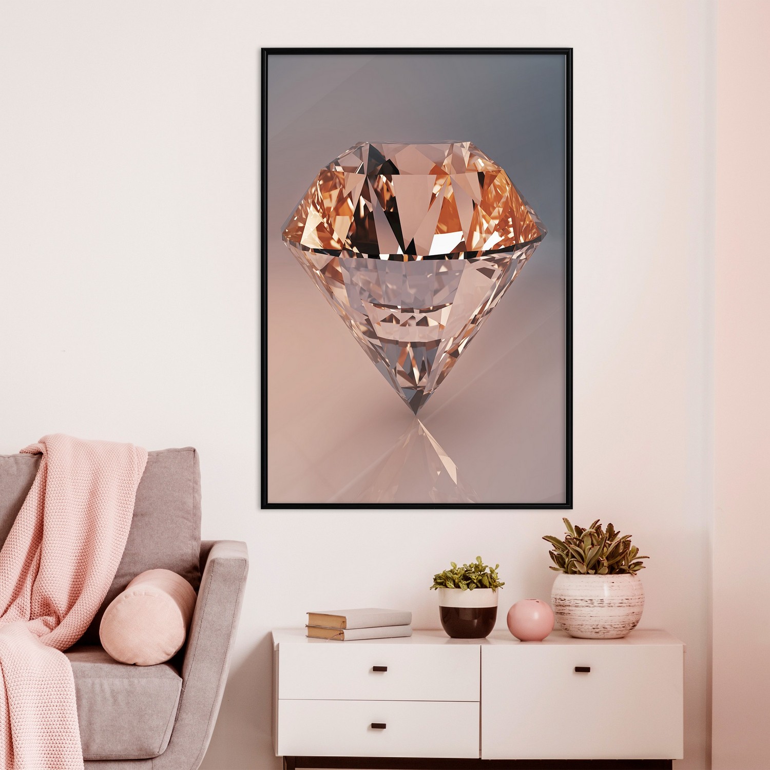 Poster Artgeist Affisch Costly Diamond