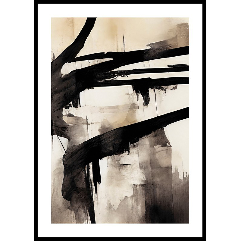 Abstract Flowing Paint No2 50x70 50x70 cm