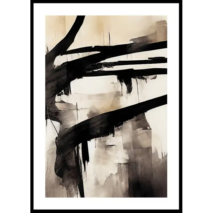 Abstract Flowing Paint No2 50x70 50x70 cm