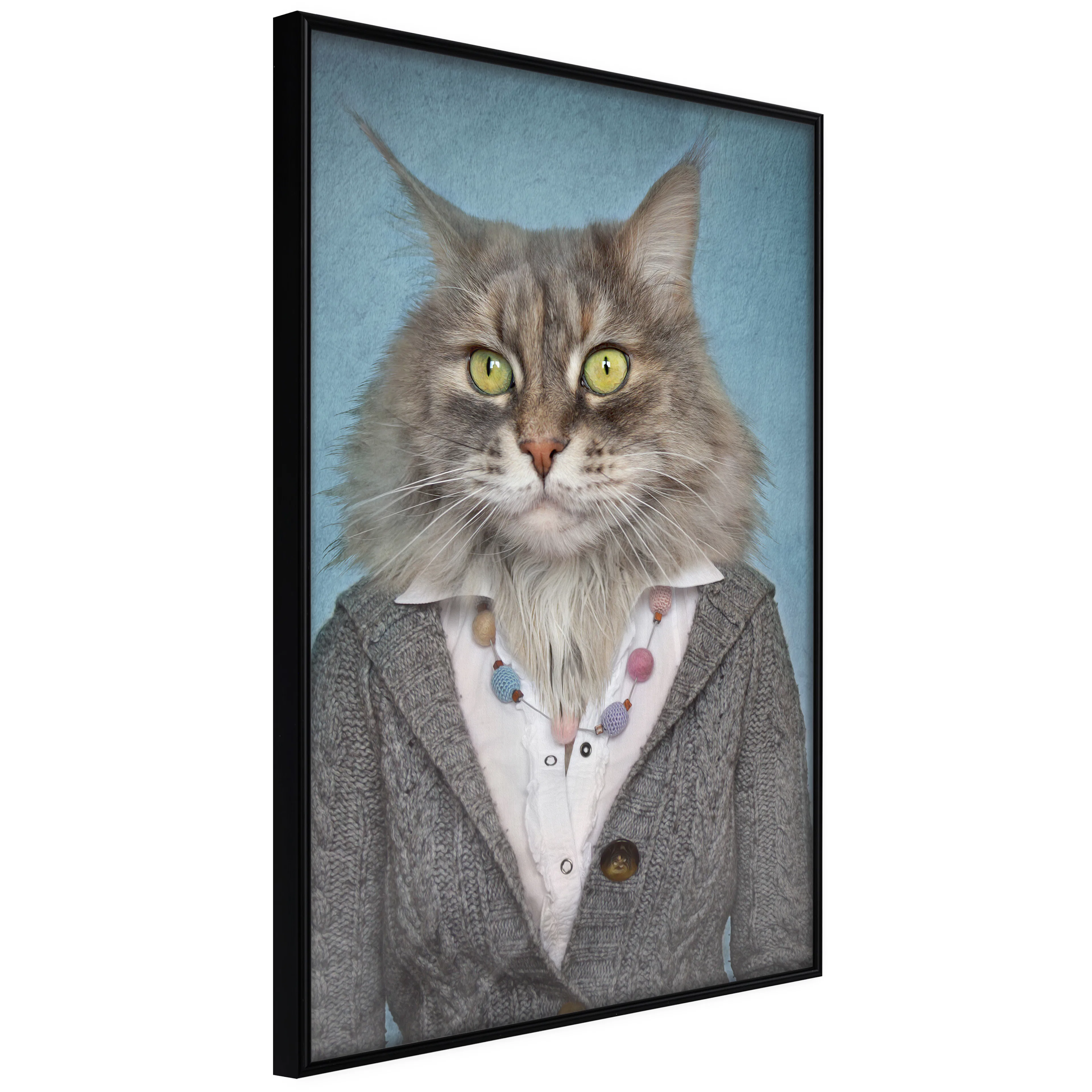 Affisch - Mrs. Cat [Poster] 20x30 Svart ram, 20x30 cm