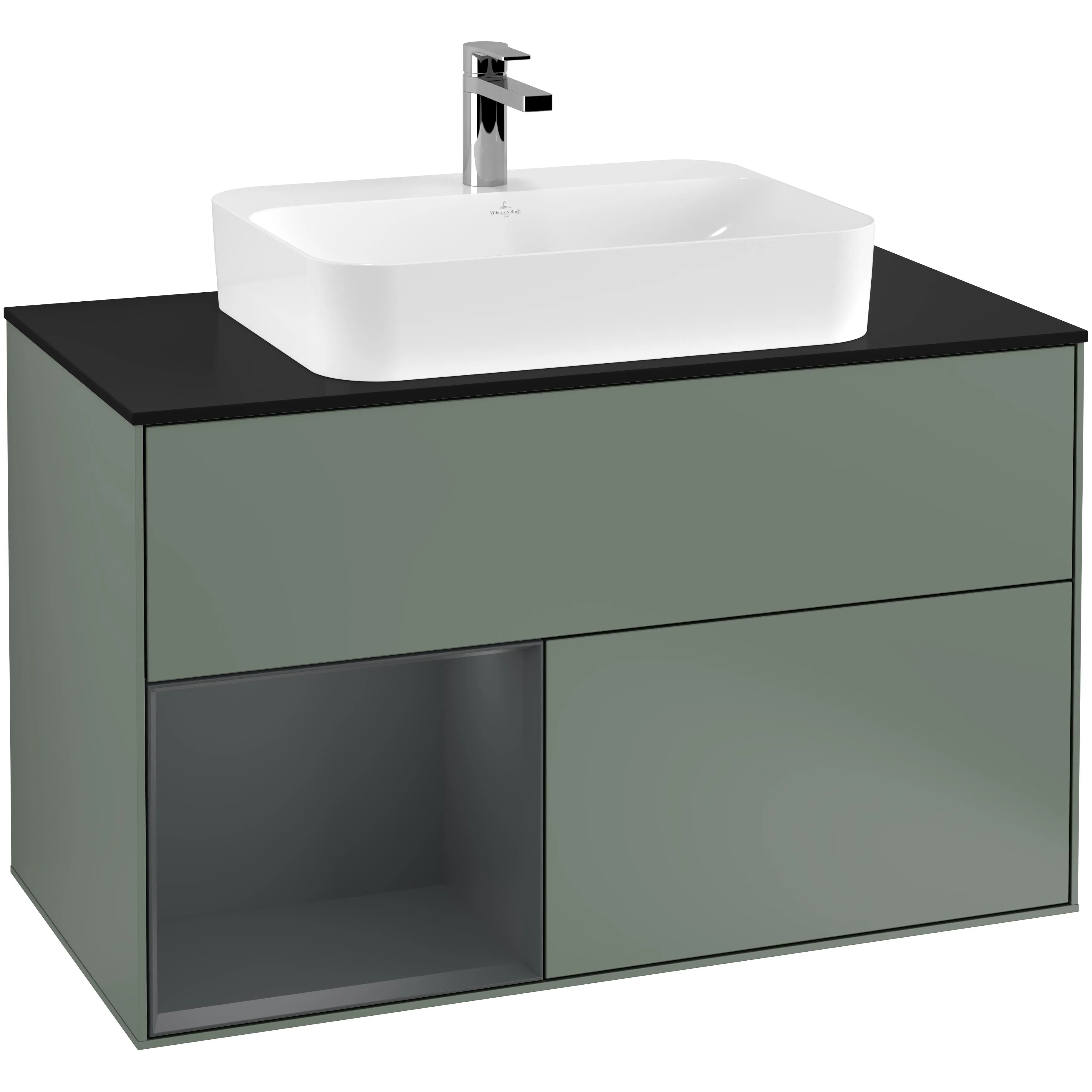 Tvättställsskåp Villeroy & Boch Finion med 2 Lådor Hylla och Bänkskiva för Ytmonterat Tvättställ