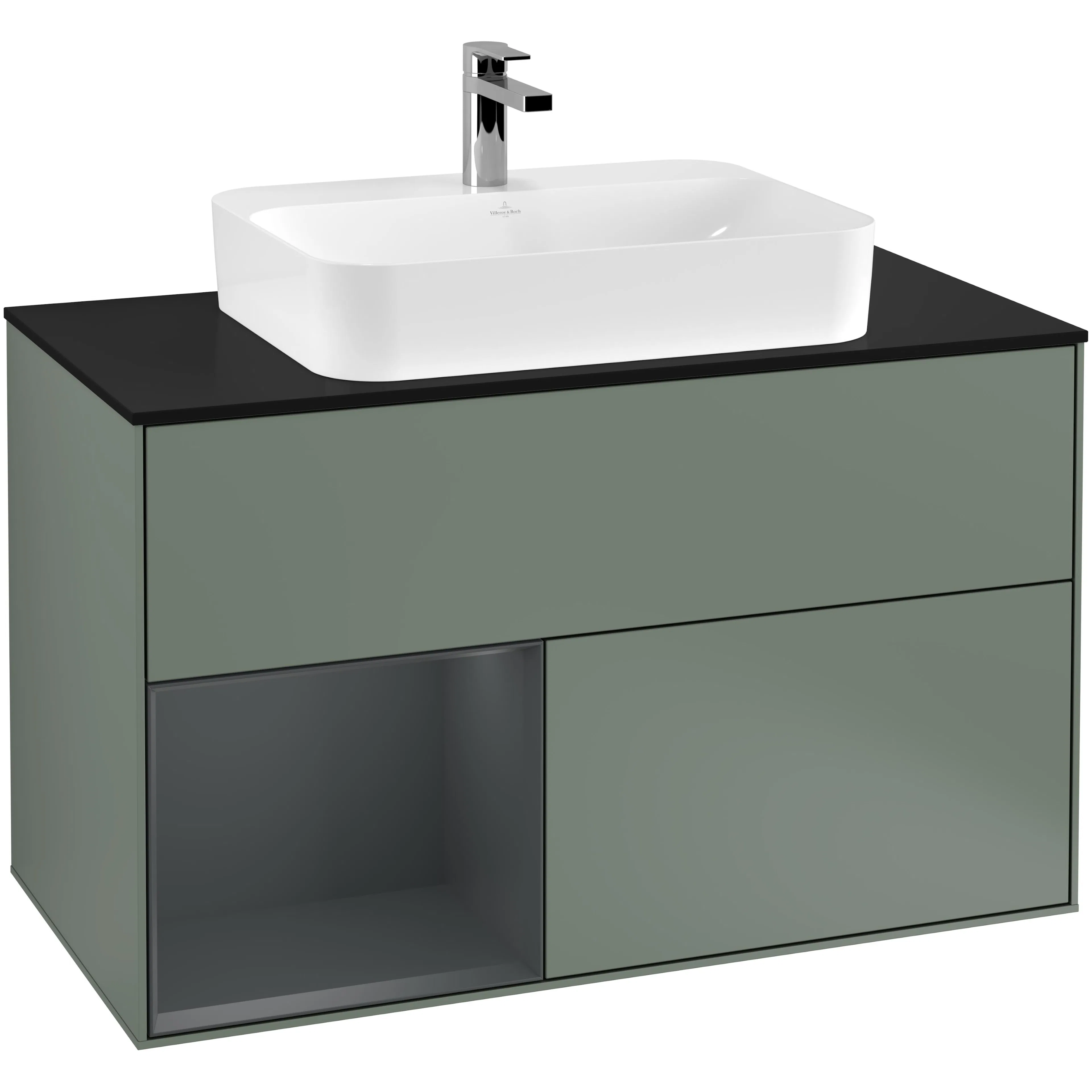 Tvättställsskåp Villeroy & Boch Finion med 2 Lådor Hylla och Bänkskiva för Ytmonterat Tvättställ