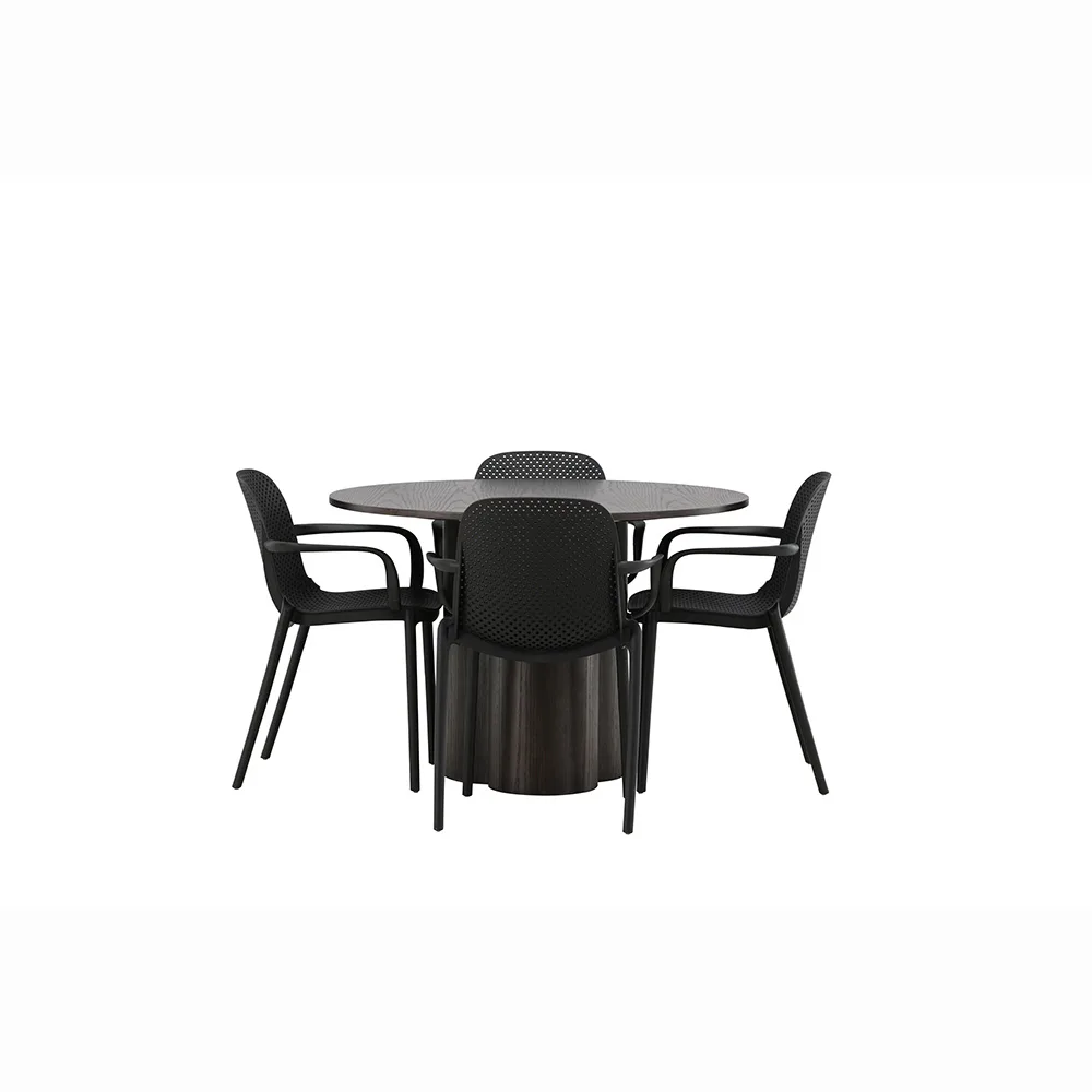 Matgrupp Venture Home Olivia med 4 Baltimore Stolar