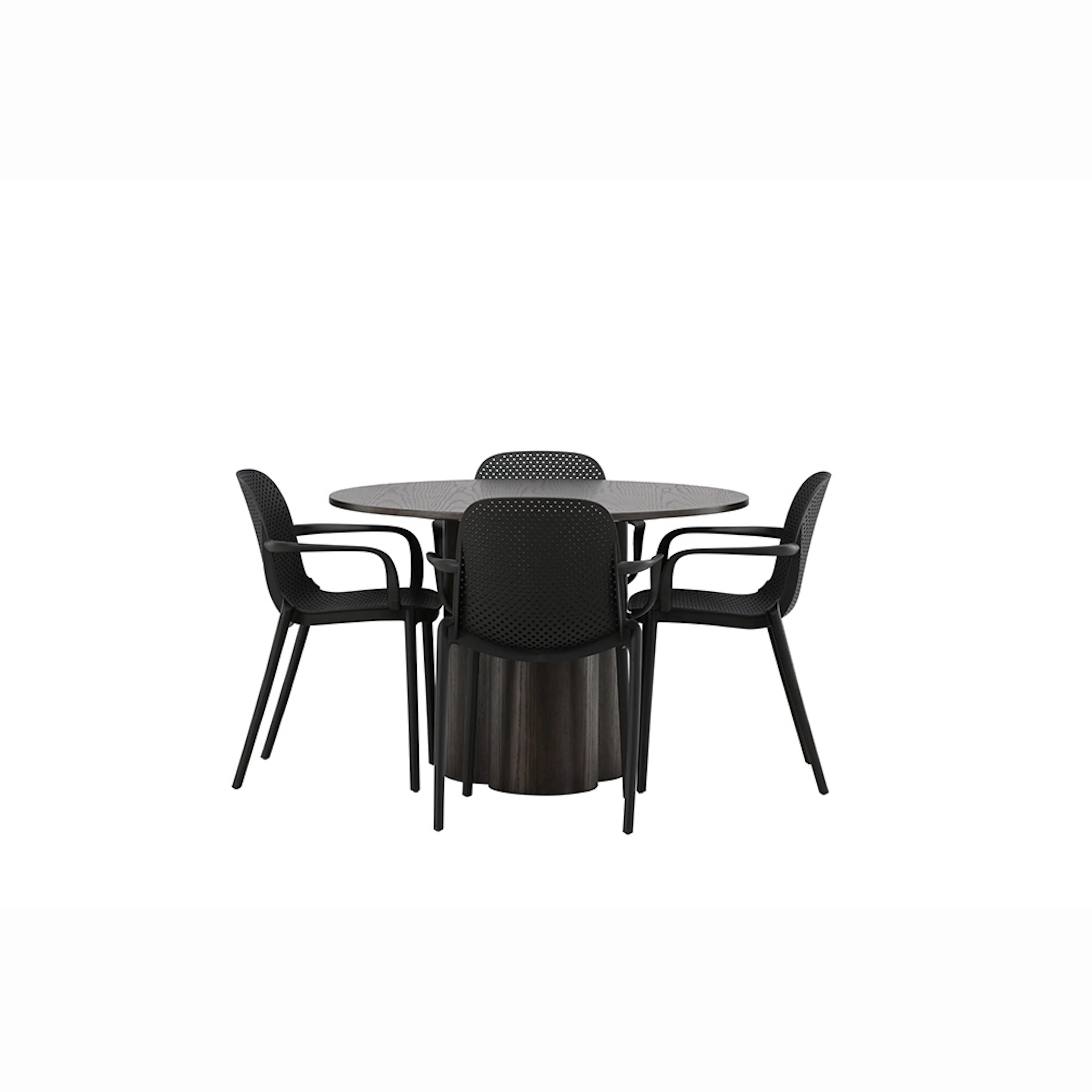 Matgrupp Venture Home Olivia med 4 Baltimore Stolar