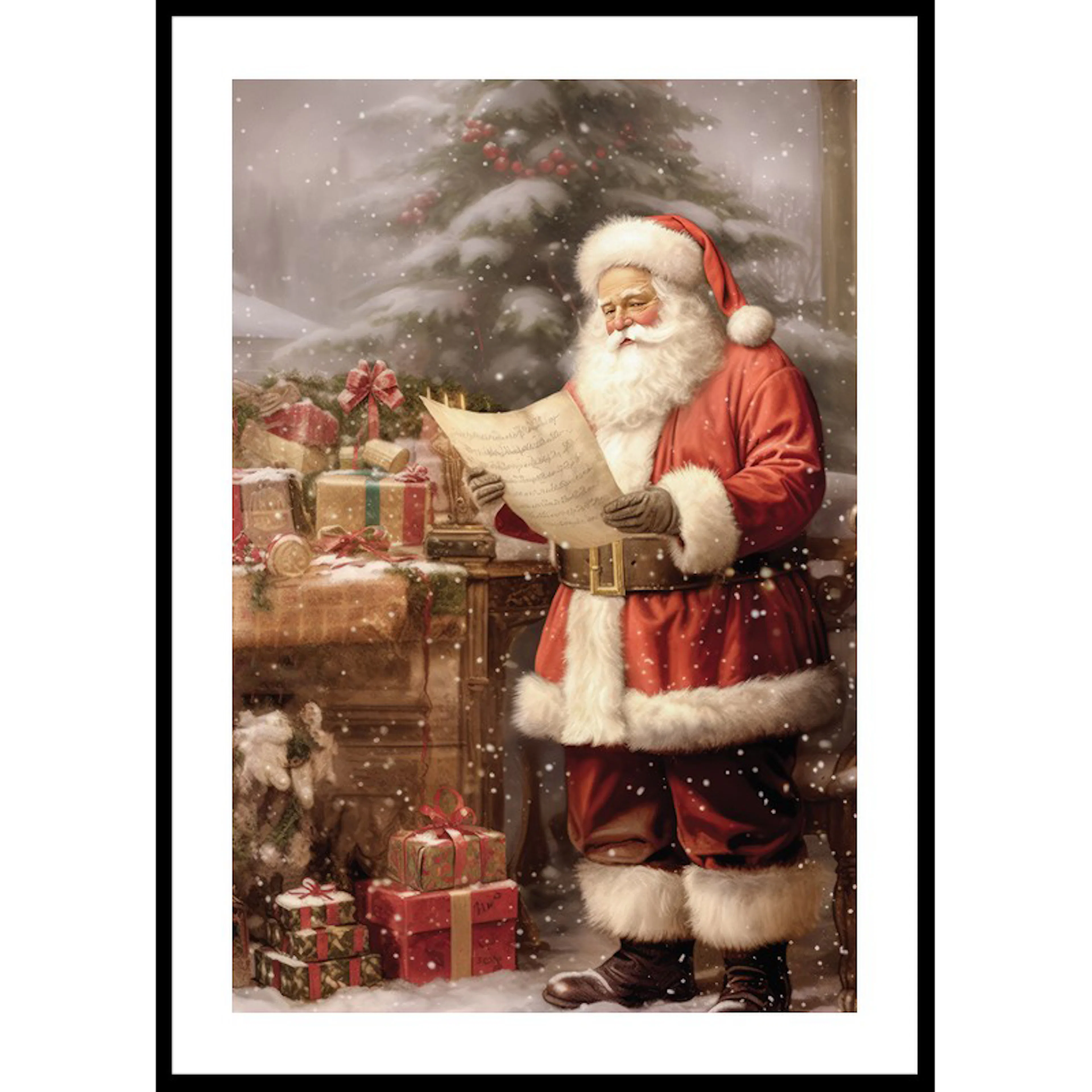 Santa Claus Wishlist 30x40 30x40 cm