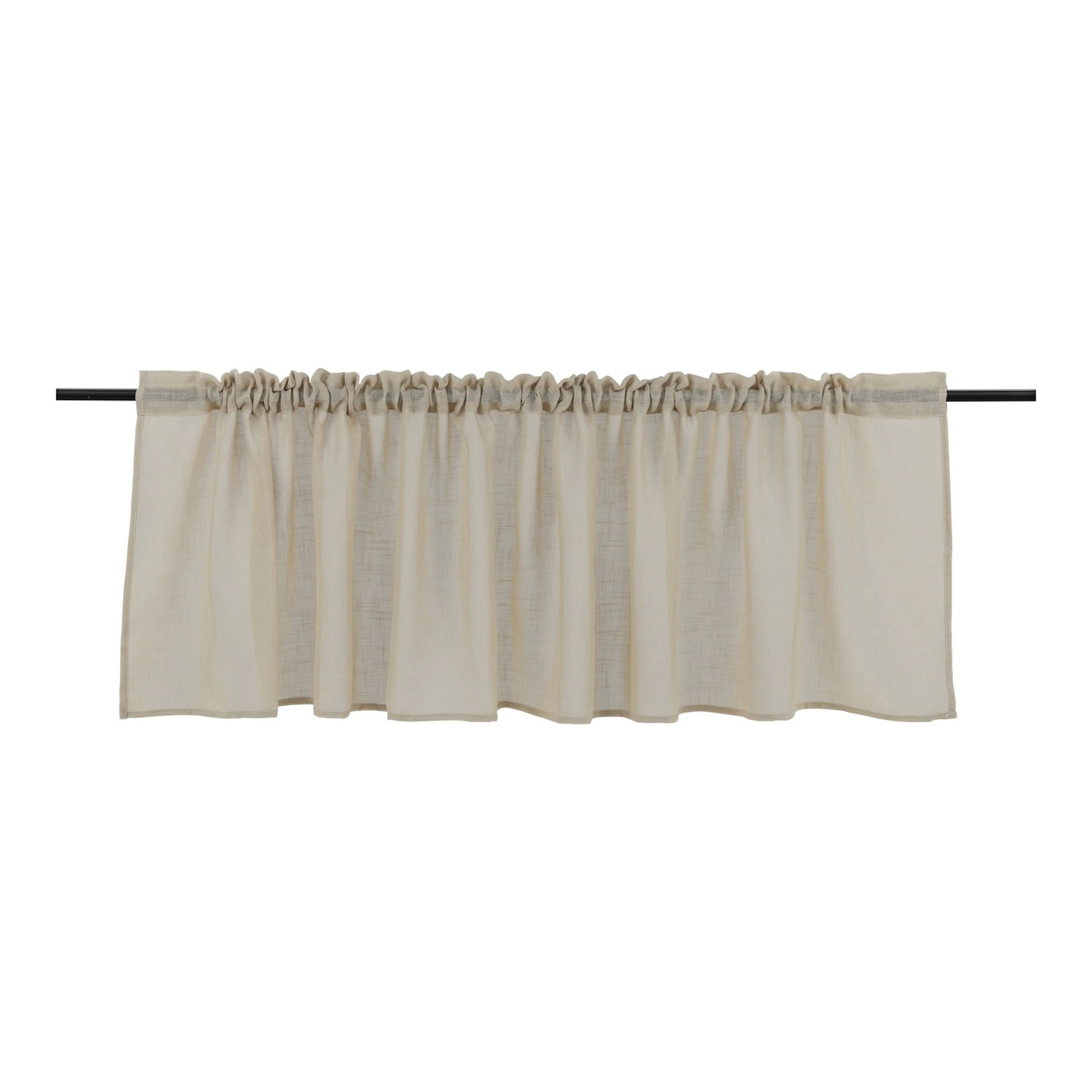 Kaya Curtain Polyester/fake linen - Beige - 55*250 - Pelmet Beige