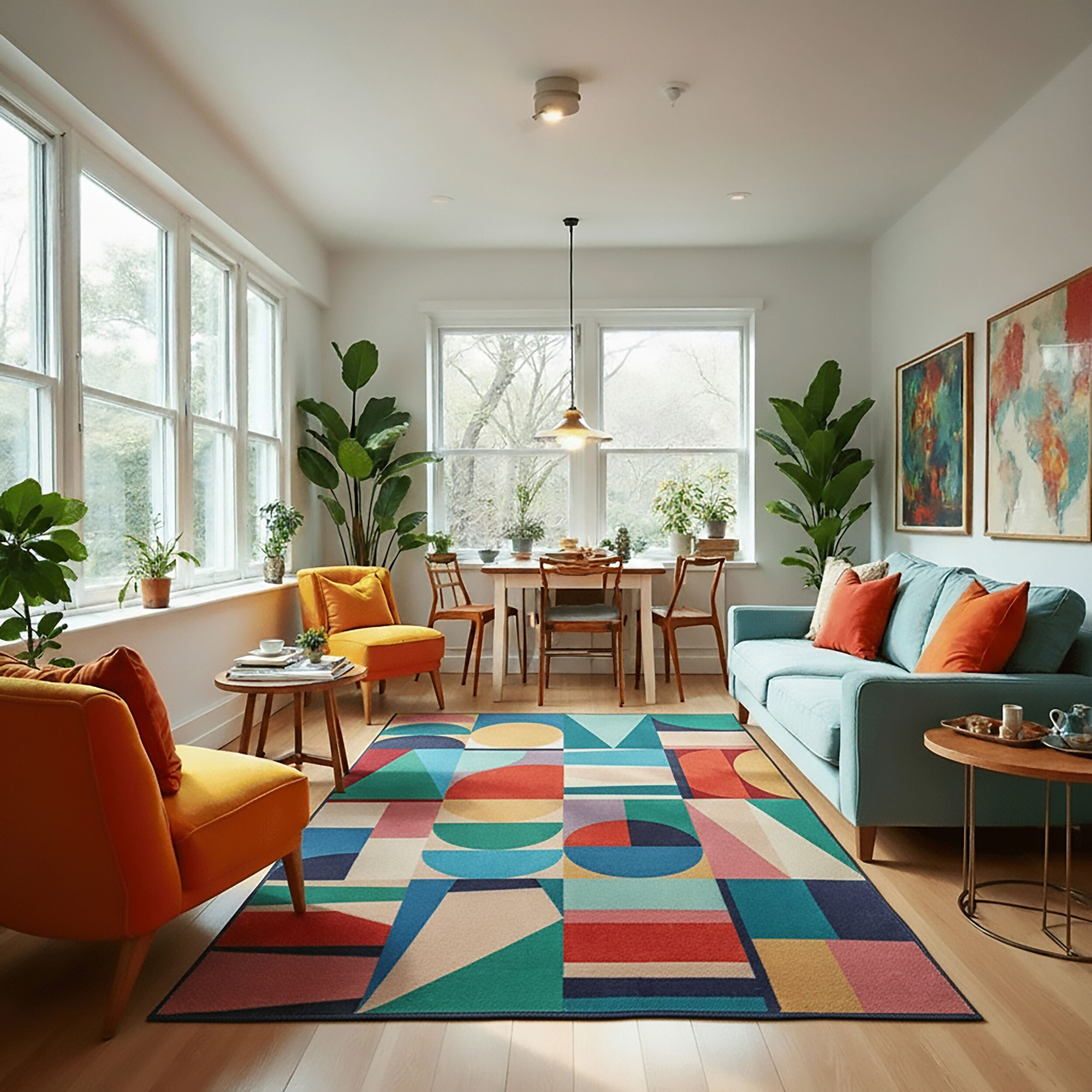 Rektangulär Matta Flair Rugs Patchwork Geo