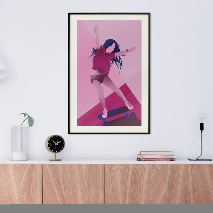 Poster Artgeist Affisch Powerslide