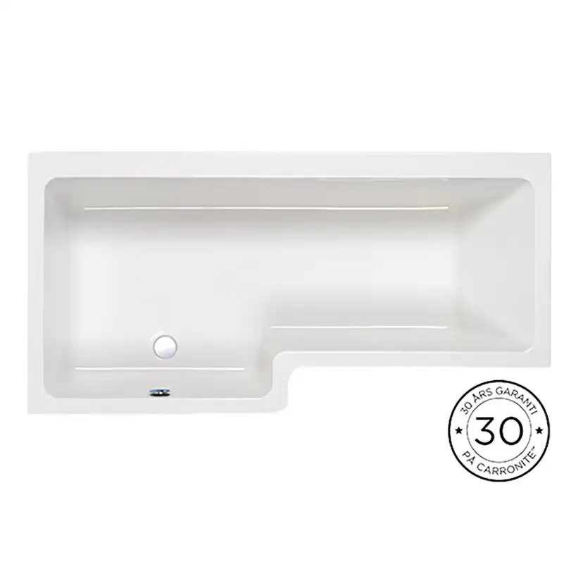 Quantum Showerbath Carr 1700x700/850mm Carronite®, Vänster