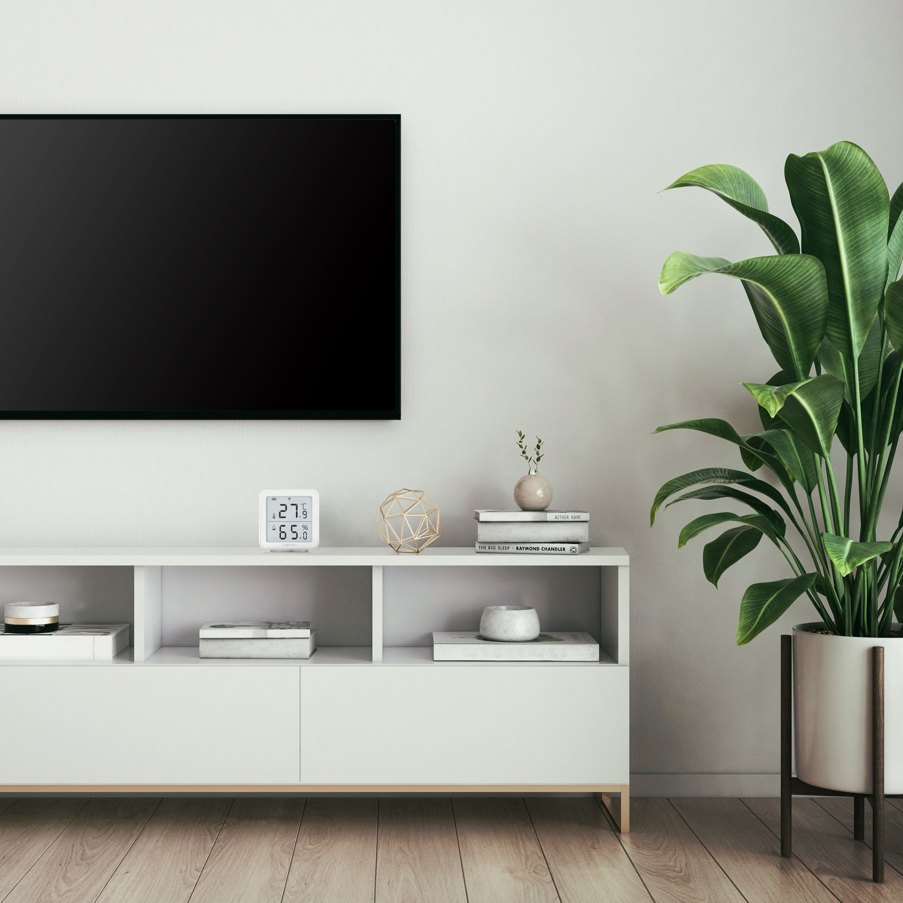 Smart Temp- & luftfuktighetssensor LogiLink Wifi Tuya
