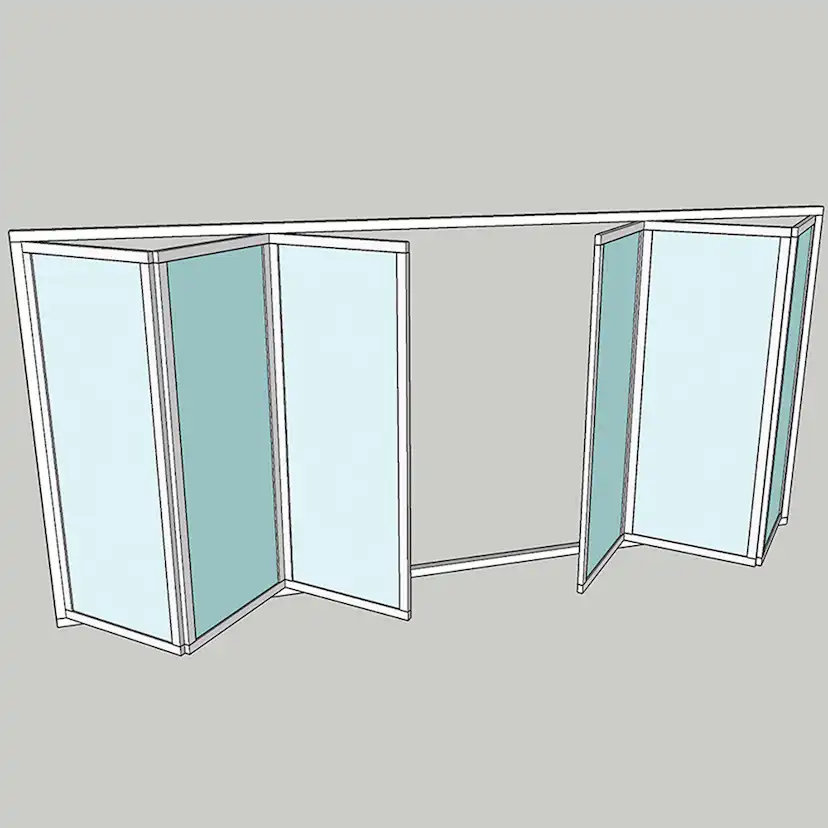 Vikparti Allvy Sunroom s75 3-Glas 6-Delad