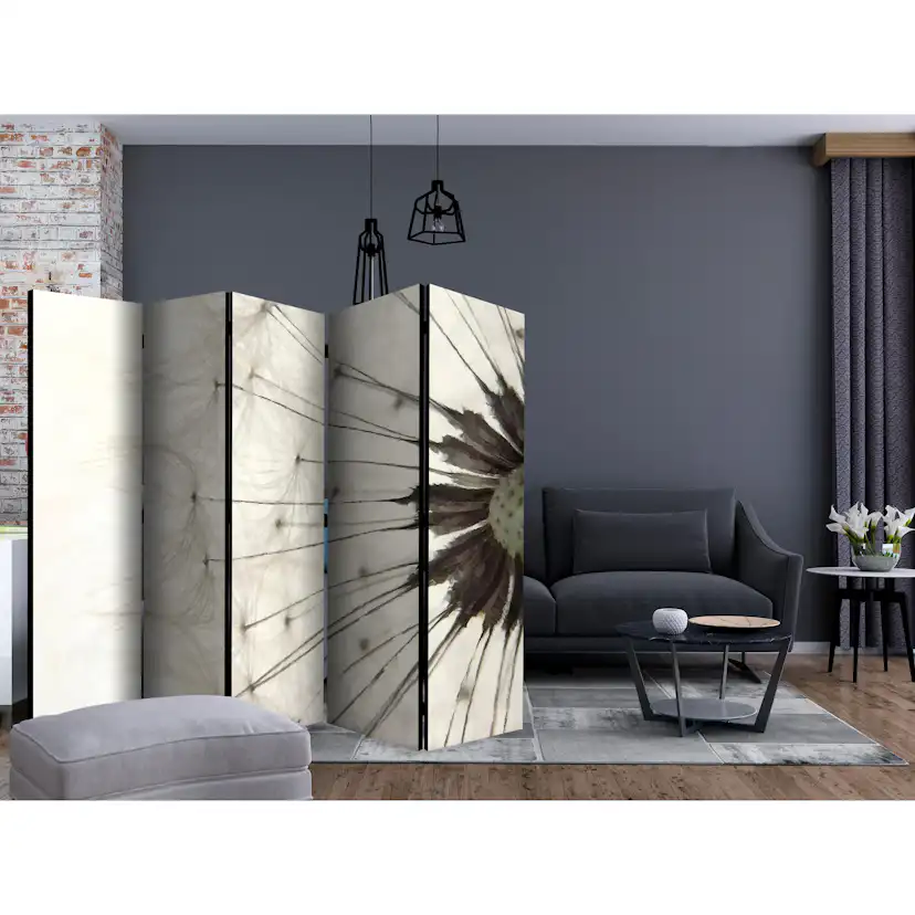 Rumsavdelare Skärmvägg Arkiio White Dandelion II 225x172 cm