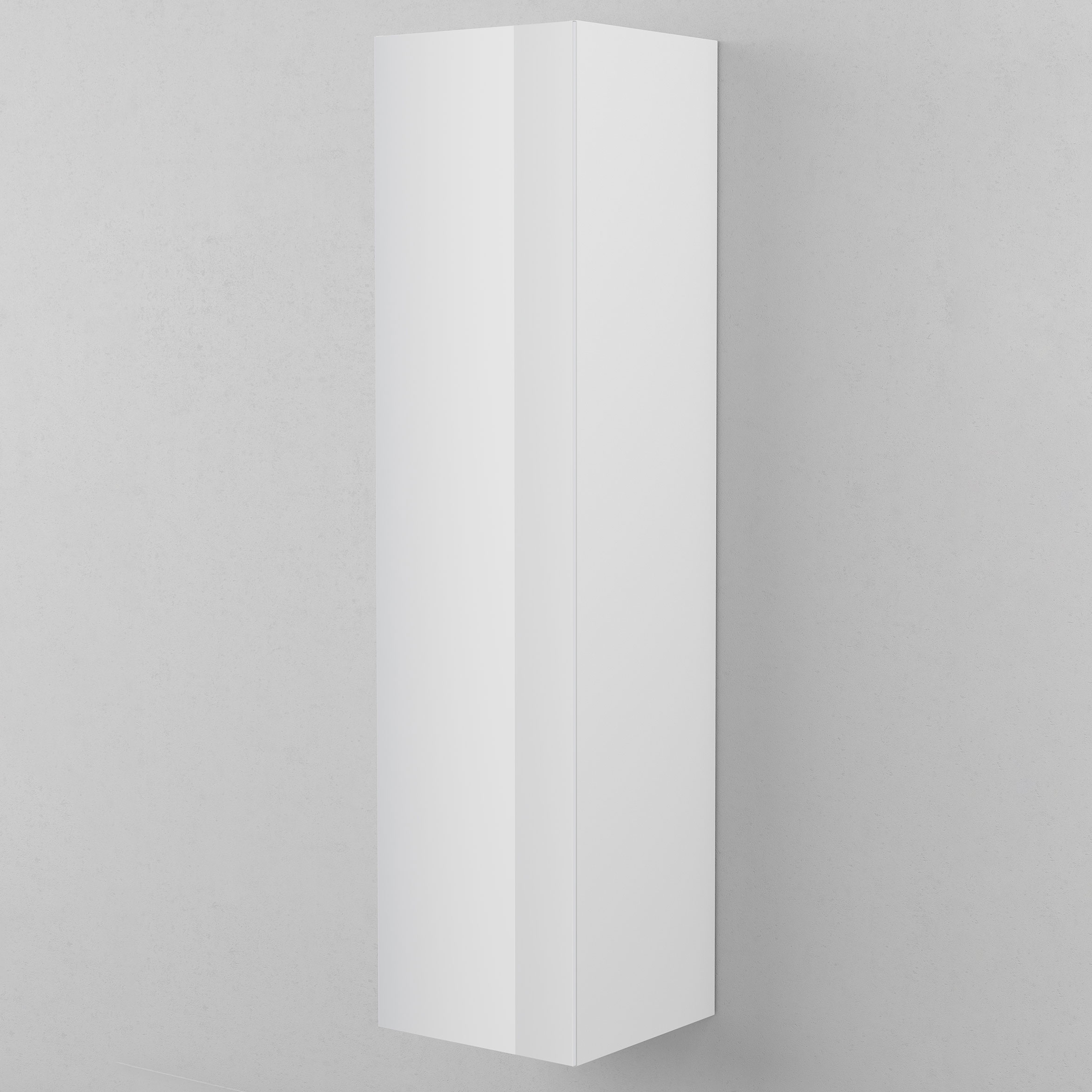 Högskåp TWIN 40,Premium White, 5 Hyllplan, Höger.400x1600x39 Bredd: 400 mm, Premium White, Höger utan Lådor
