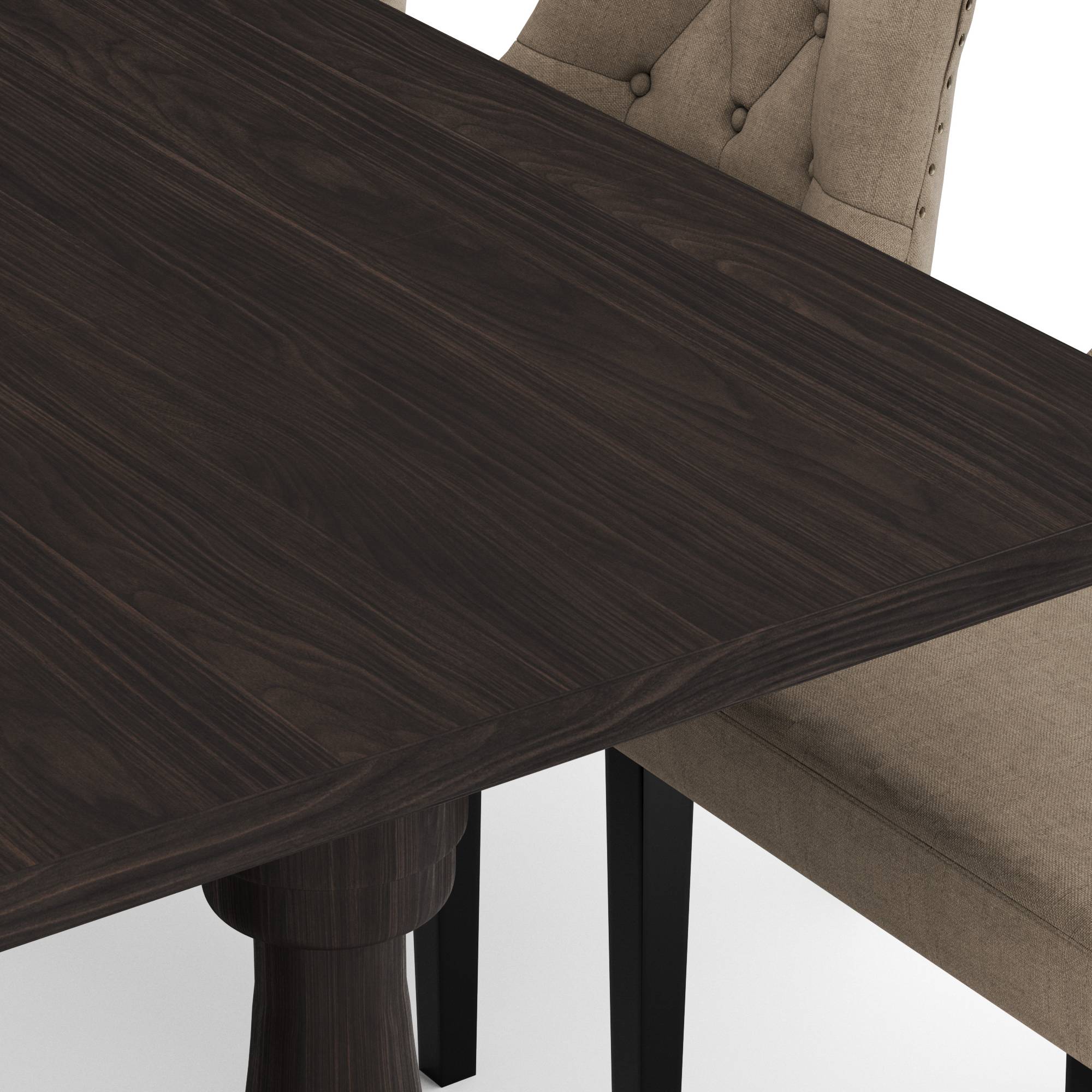 Matgrupp Bloomington Dijon Rektangulärt Matbord 200 cm med 6 Viktoria Matstol