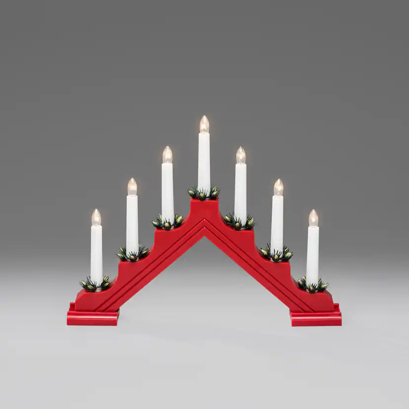 Adventsljusstake Gnosjö Konstsmide 7L H28