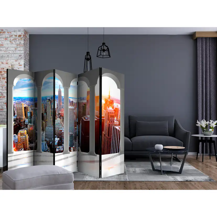 Rumsavdelare Skärmvägg Arkiio Pillars and New York II 225x172 cm