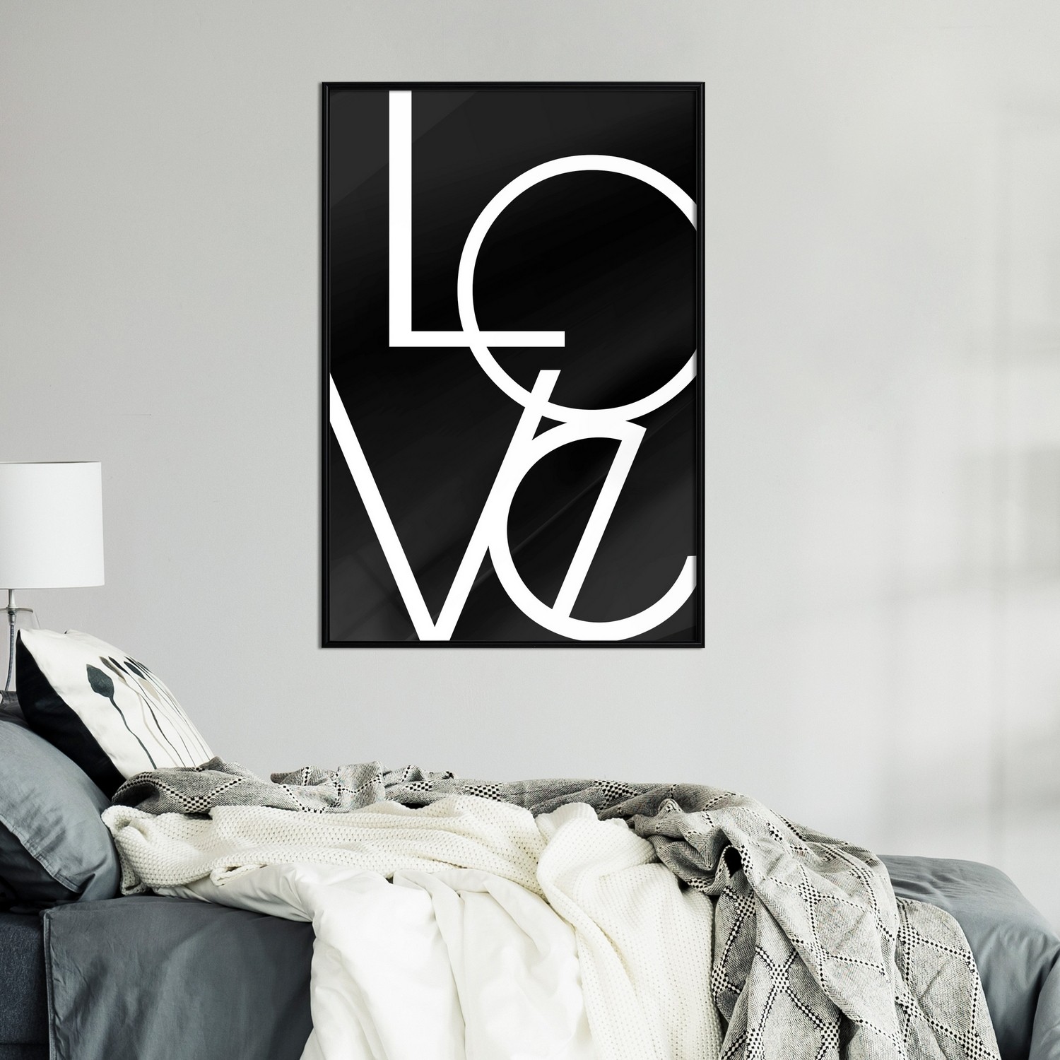 Poster Artgeist Affisch Love in Black and White