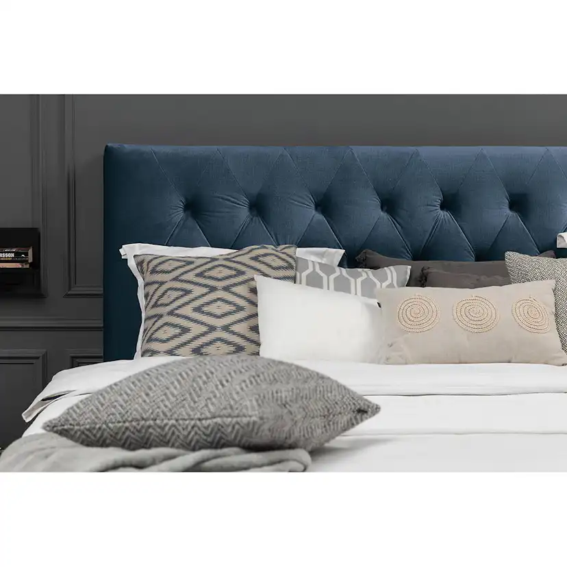 Royal Velvet Sänggavel 180 Mörkblå