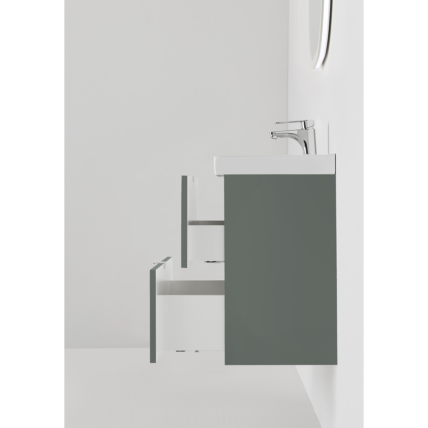 KOMMOD NEAT LÅDOR GRÖN 420 MED TVÄTTSTÄLL B: 420 mm, Grön