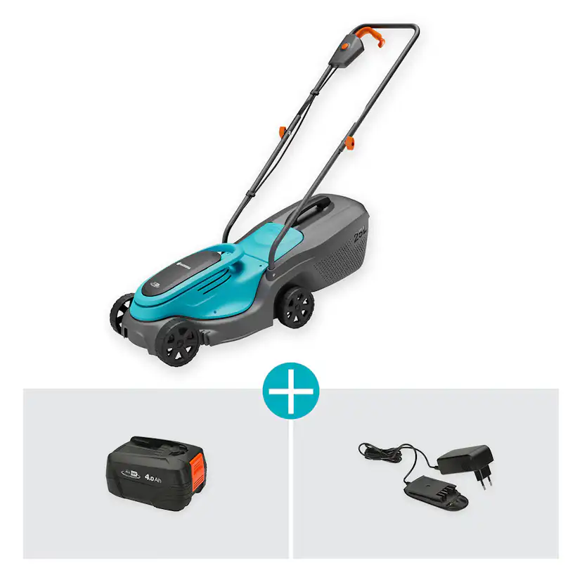Batterigräsklippare Gardena PowerMax 30/18V P4A med Batteri och Laddare