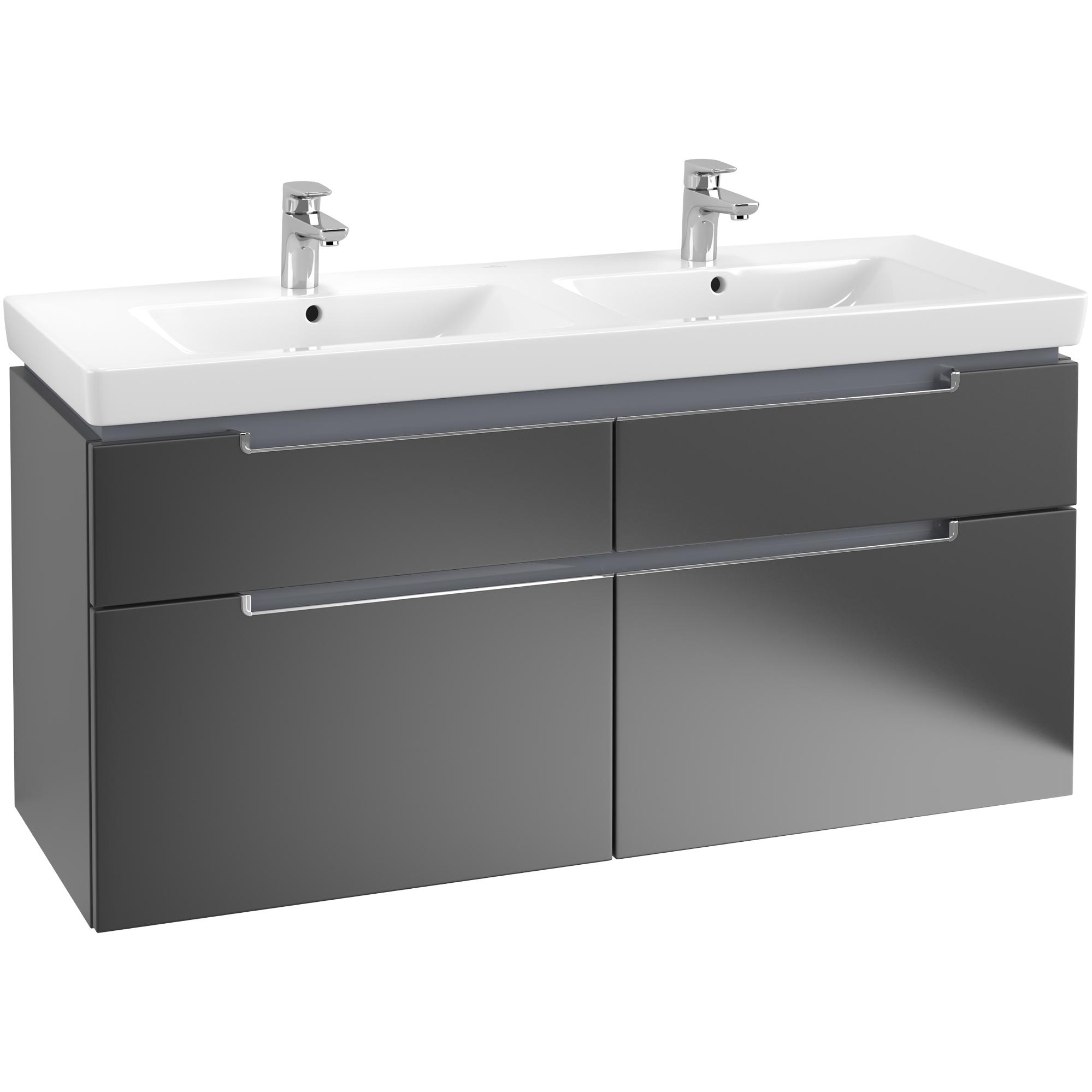 Tvättställsskåp Villeroy & Boch Subway 2.0 för Dubbla Tvättställ