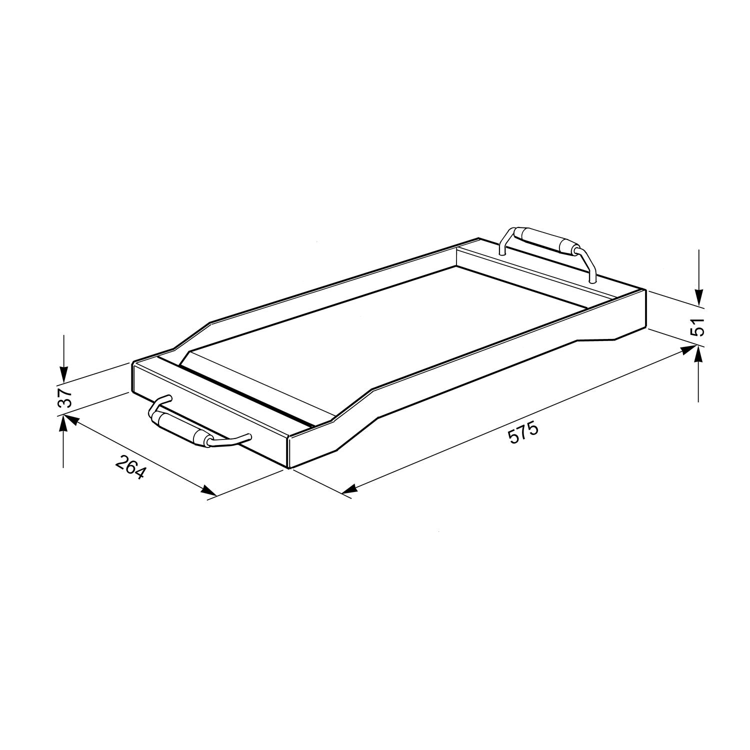 Stekbord Smeg TPKX Teppanyaki