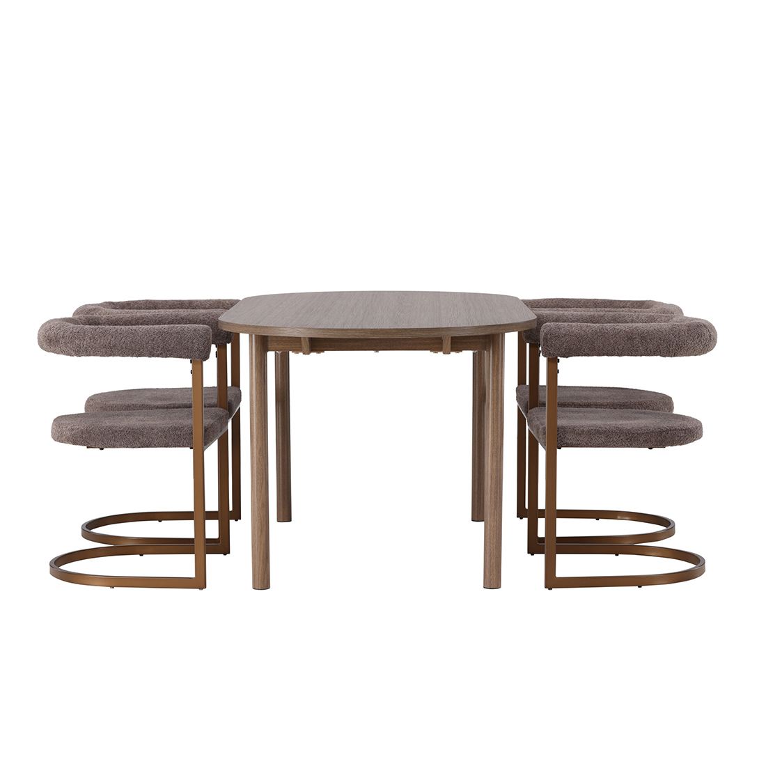 Matgrupp Venture Home Andy Ø120 cm med 4st Morning Matstolar