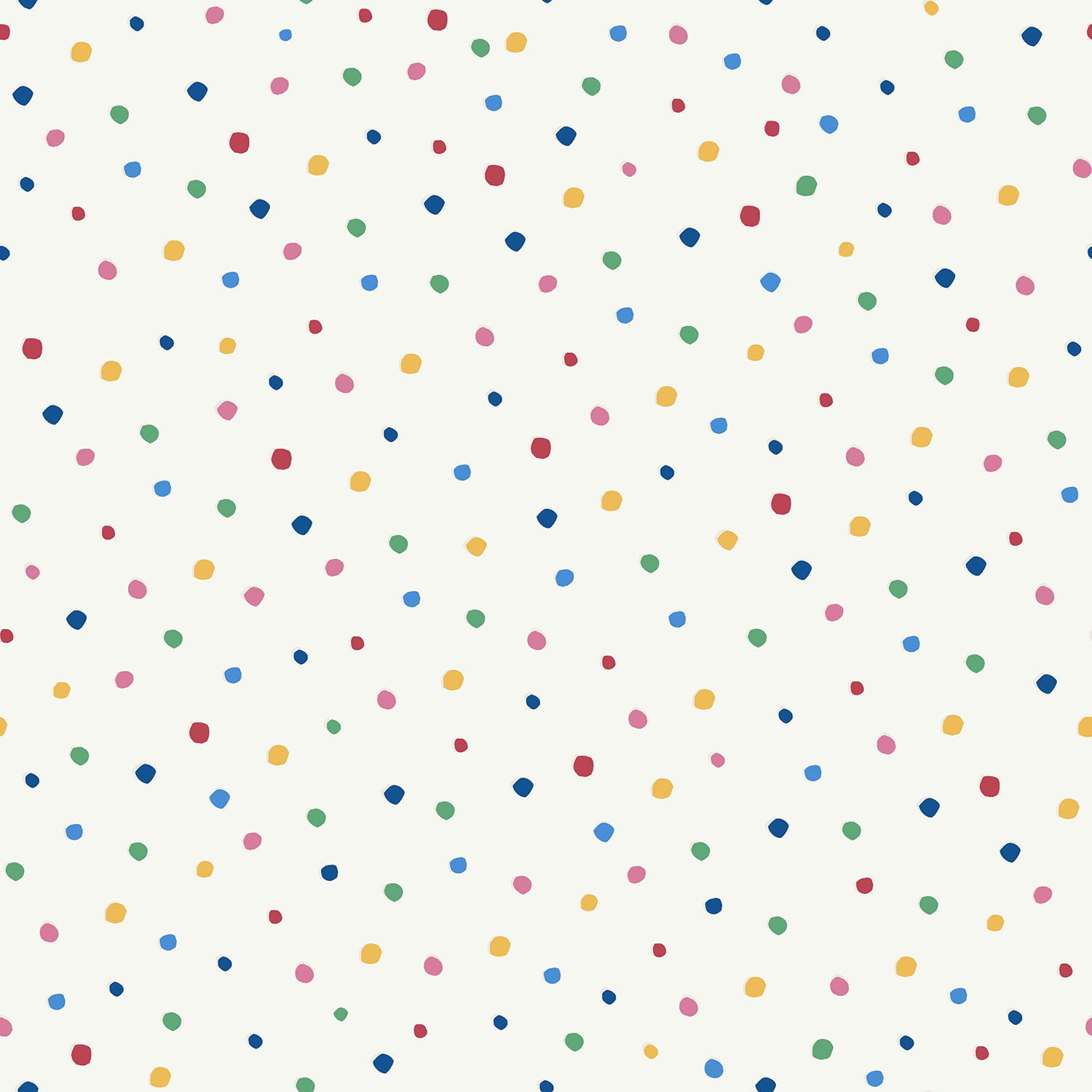 Tapet Joules Lynx Multi Spot White/ Rainbow
