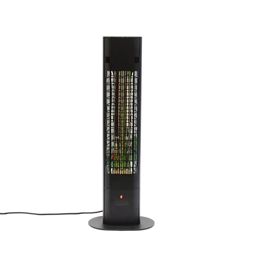 Terrassvärmare HORTUS 1800W Golvmodell inkl. Fjärrkontroll Svart