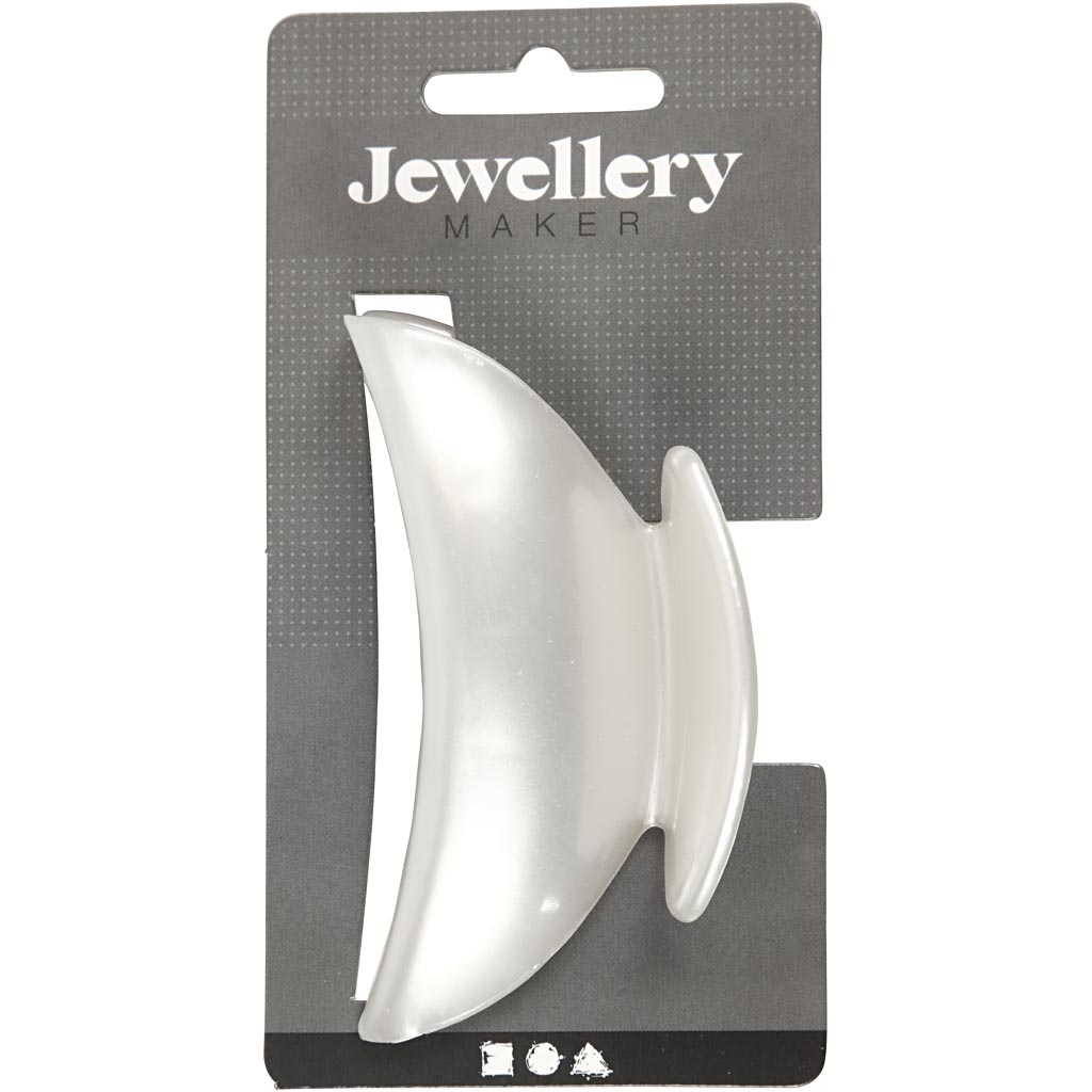 Hårklämma Creativ Company Pärlemor 90x45 mm 1 st