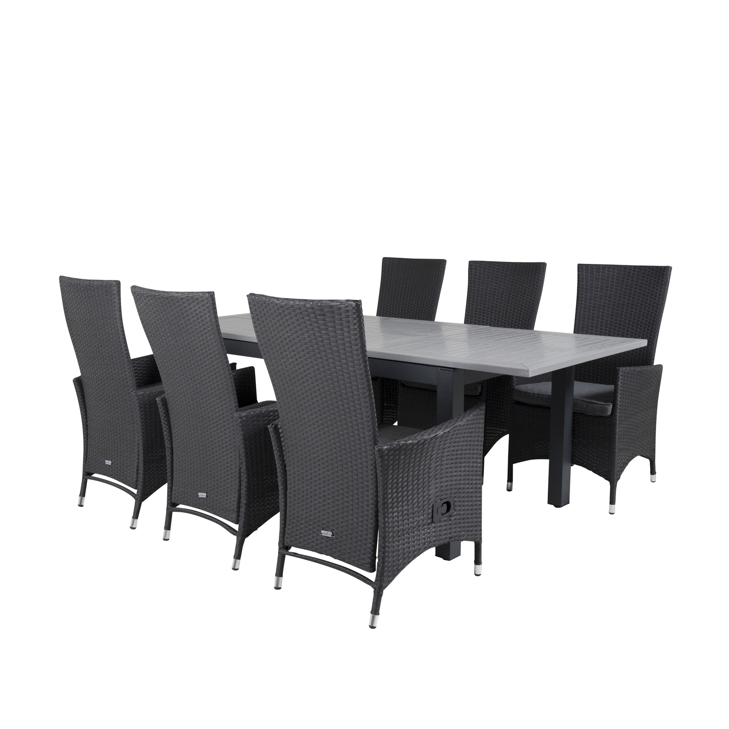 Matgrupp Venture Home Aleyna 160/240 med 6 Pishi Matstolar