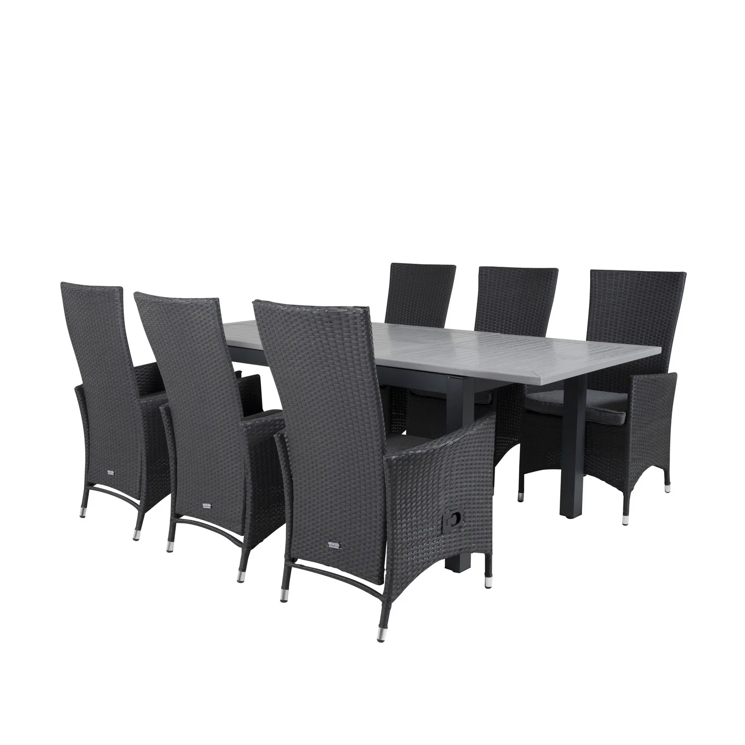 Matgrupp Venture Home Aleyna 160/240 med 6 Pishi Matstolar