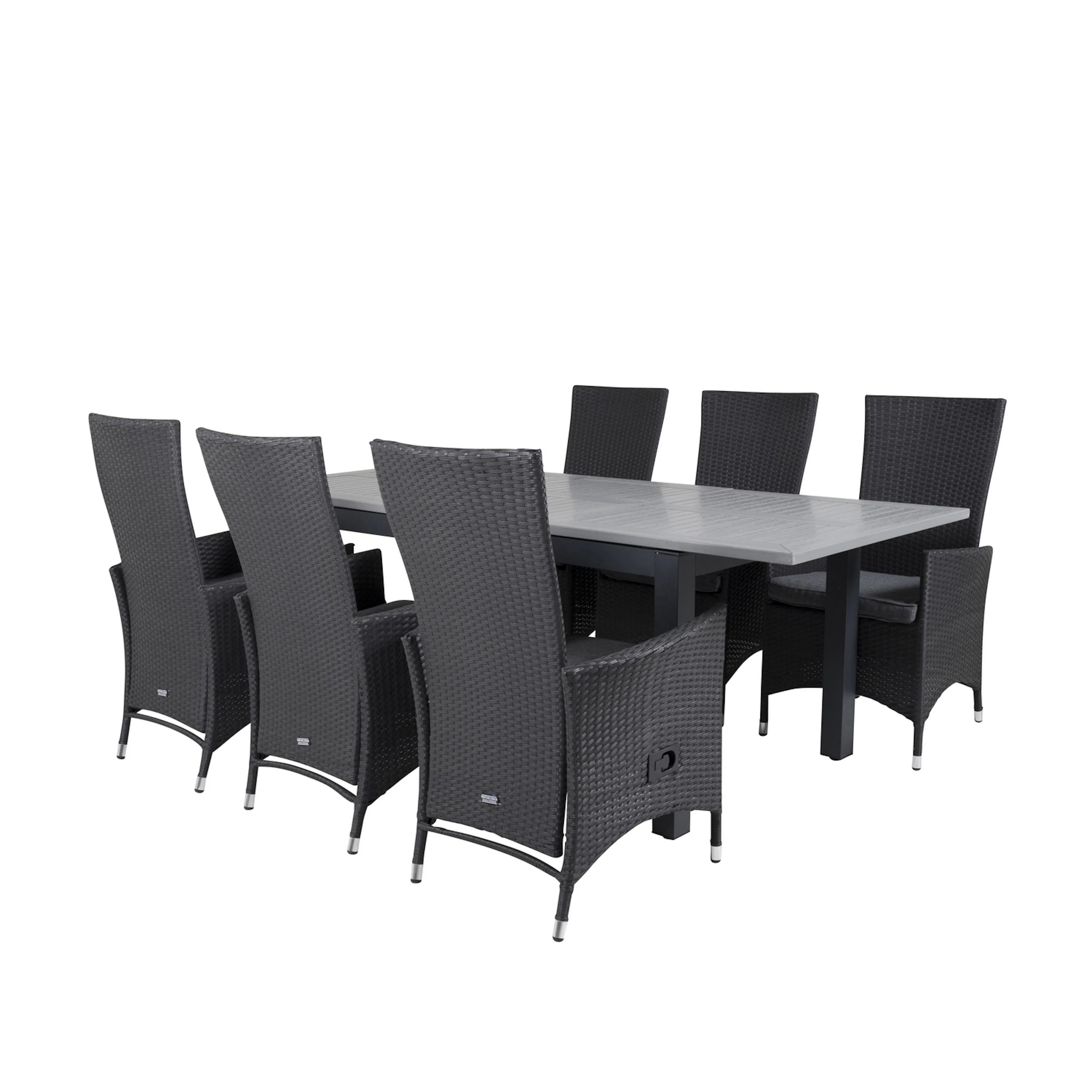 Matgrupp Venture Home Aleyna 160/240 med 6 Pishi Matstolar
