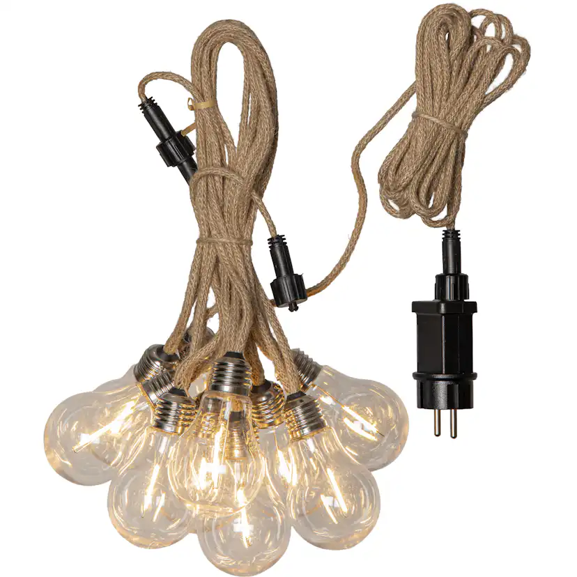Ljusslinga Star Trading Jutta Outdoor 4,5m 10st LED-lampor