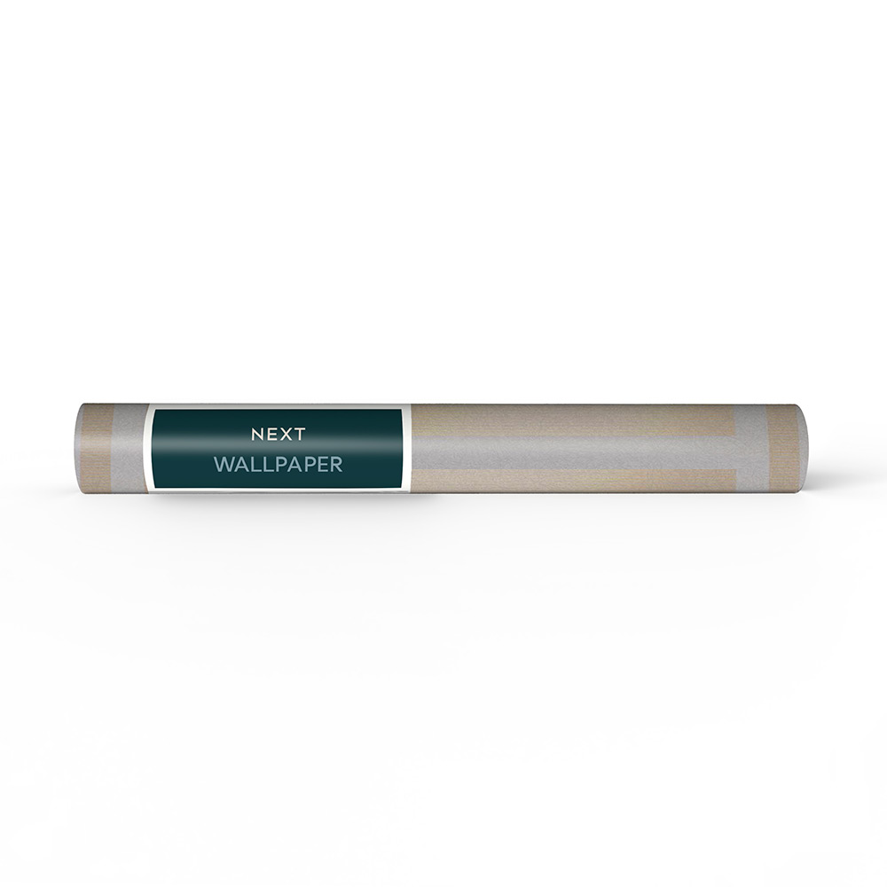 Tapet NEXT Metallic Greek Key Grey