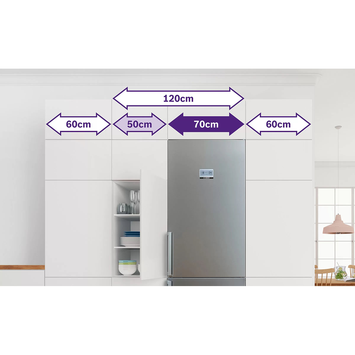 Kyl/Frys Bosch KGN49XWEA Serie 4