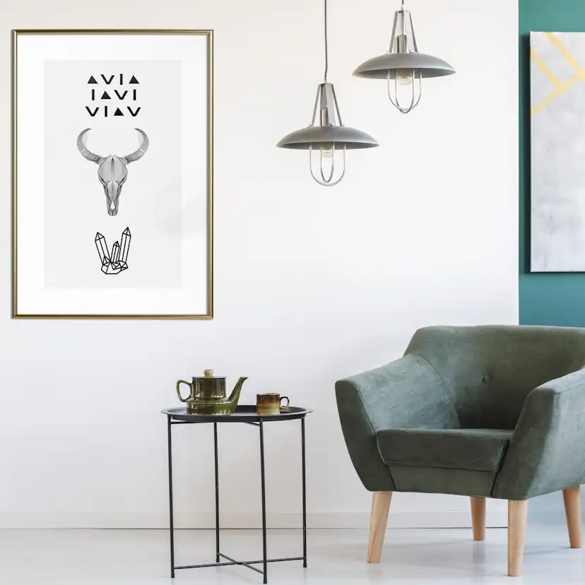 Poster Artgeist Affisch Animal Skull