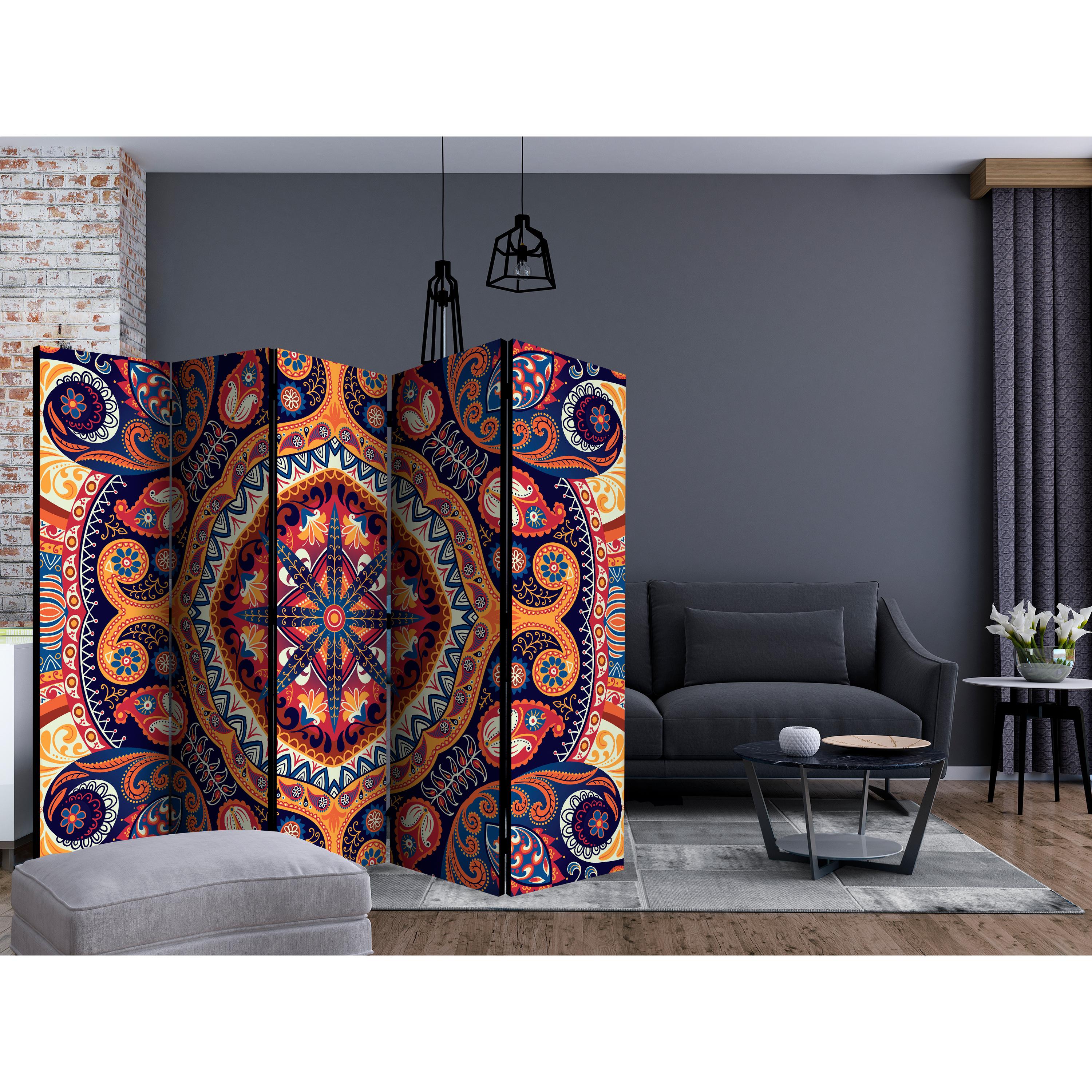 Rumsavdelare Skärmvägg Arkiio Exotic Mosaic II 225x172 cm