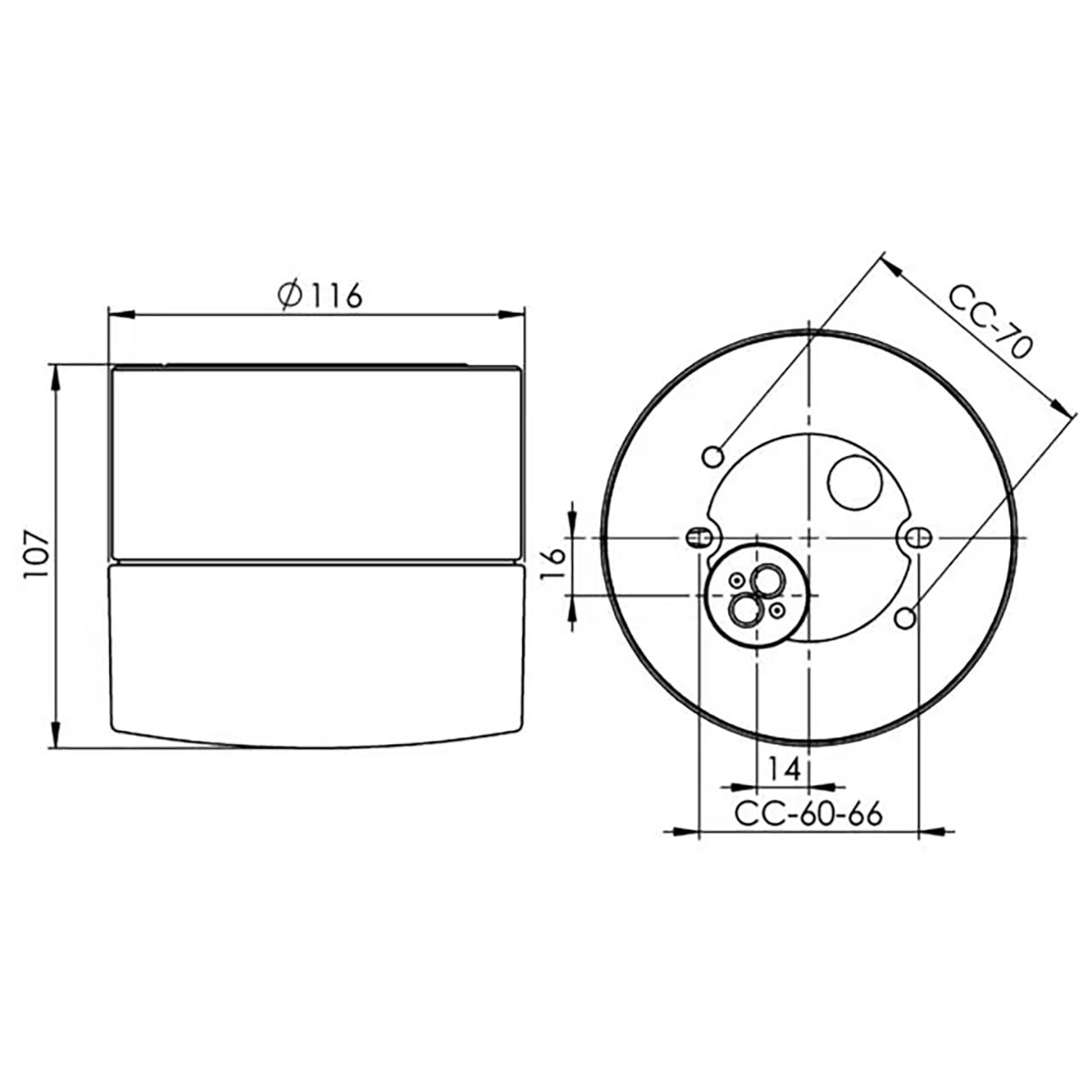 Vägg-/Taklampa Ifö Electric Aton Giza Klar IP54 Gx53