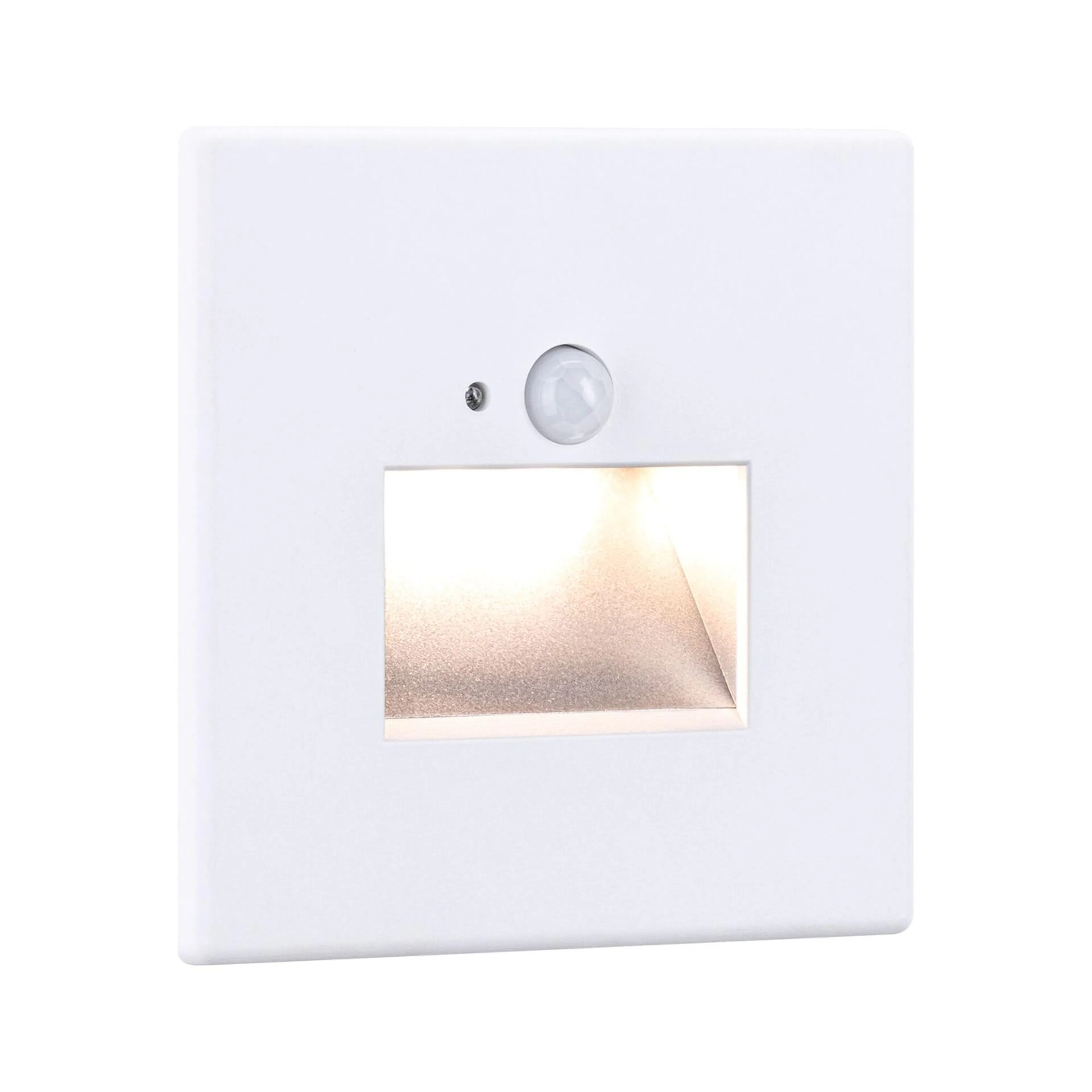 Infälld väggarmatur Paulmann Edge Matt vit, 80 x 42 mm, Med sensor