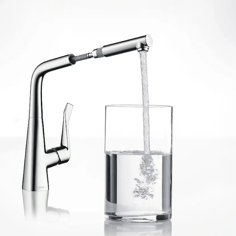 Köksblandare Hansgrohe Metris med Utdragbar Pip