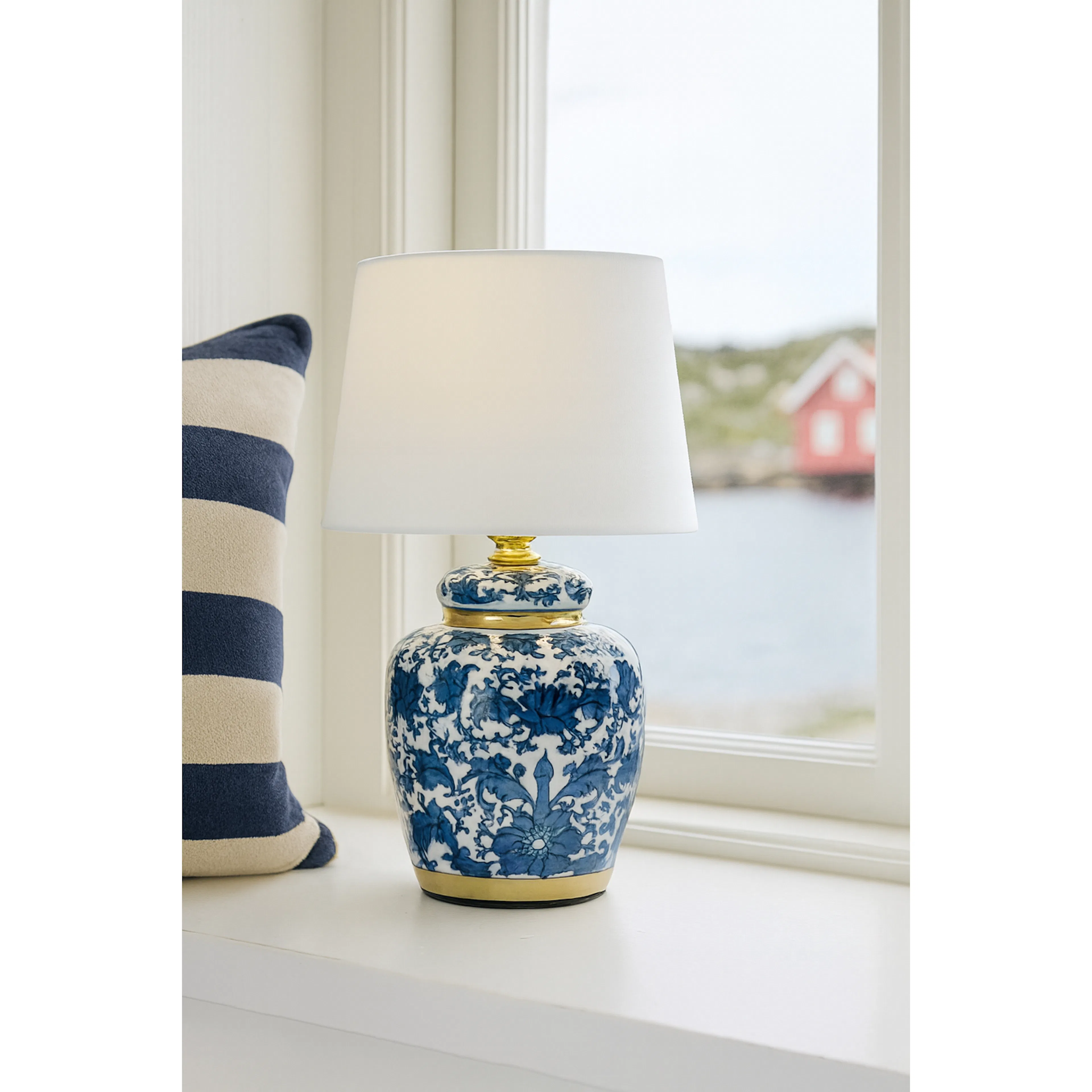 Klassisk Blå mini H31cm bordlampa Blå