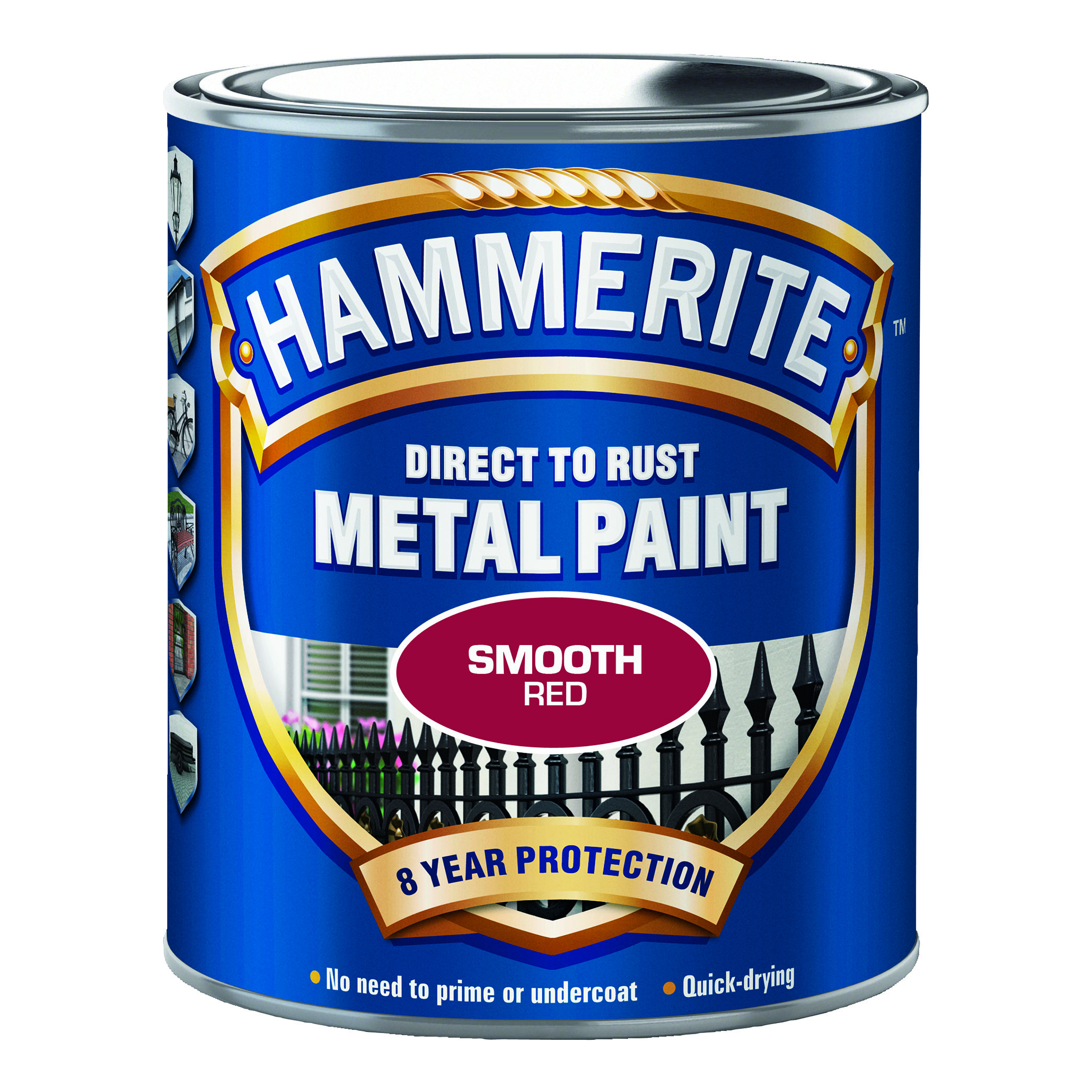 Rostskyddsfärg Hammerite Slätlack Röd 750ml