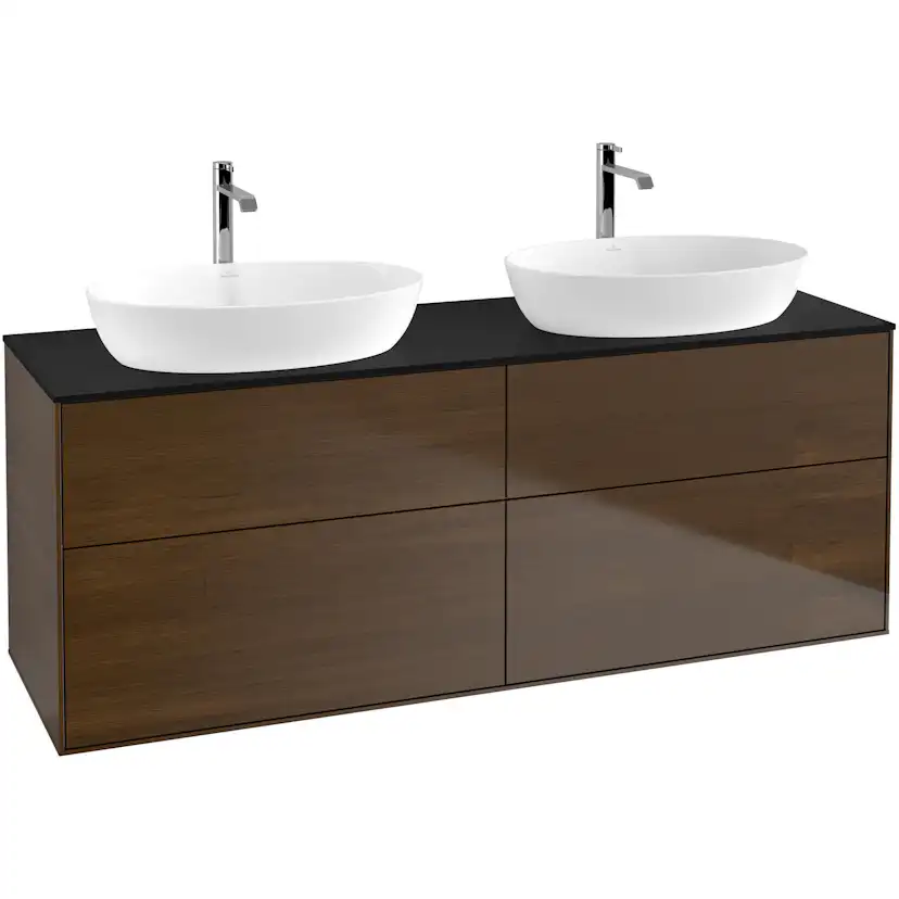 Tvättställsskåp Villeroy & Boch Finion med 4 Lådor och Bänkskiva för Två Fristående Tvättställ från Artis & Collaro