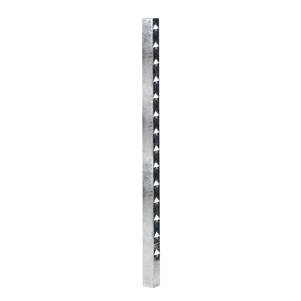 Staketstolpe Öckerö 1480mm varmgalv stål 70x70 Hörn Varmgalvaniserad, Höjd: 1480 mm